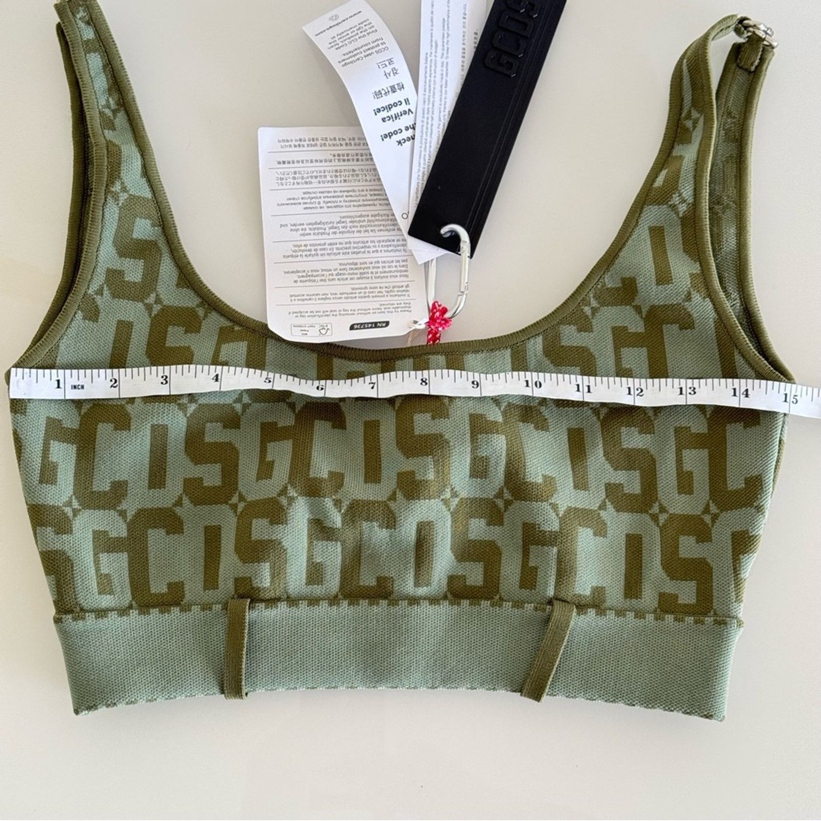 GCDS NWT! GCDS Top, Monogram, Green, Size L, Authentic Size L / US 10 / IT 46 - 6 Thumbnail
