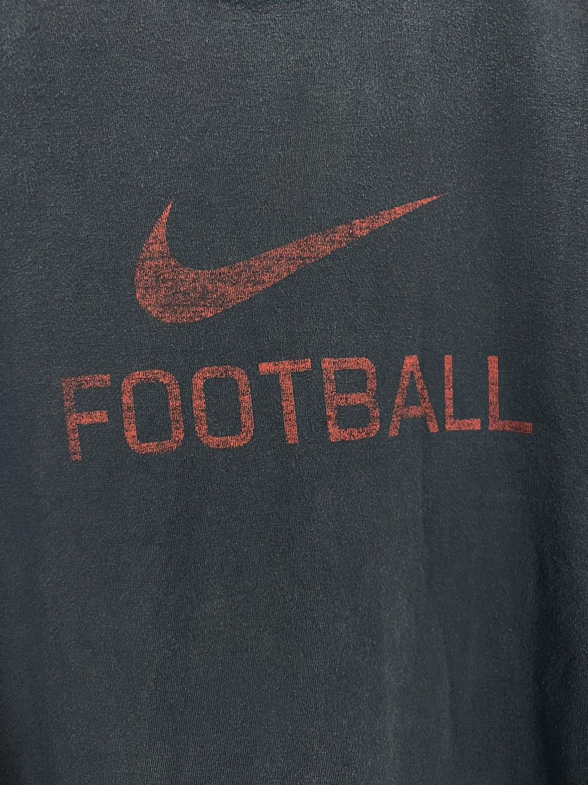 Nike × Vintage Nike Football swoosh big center logo tee Size US XL / EU 56 / 4 - 3 Thumbnail