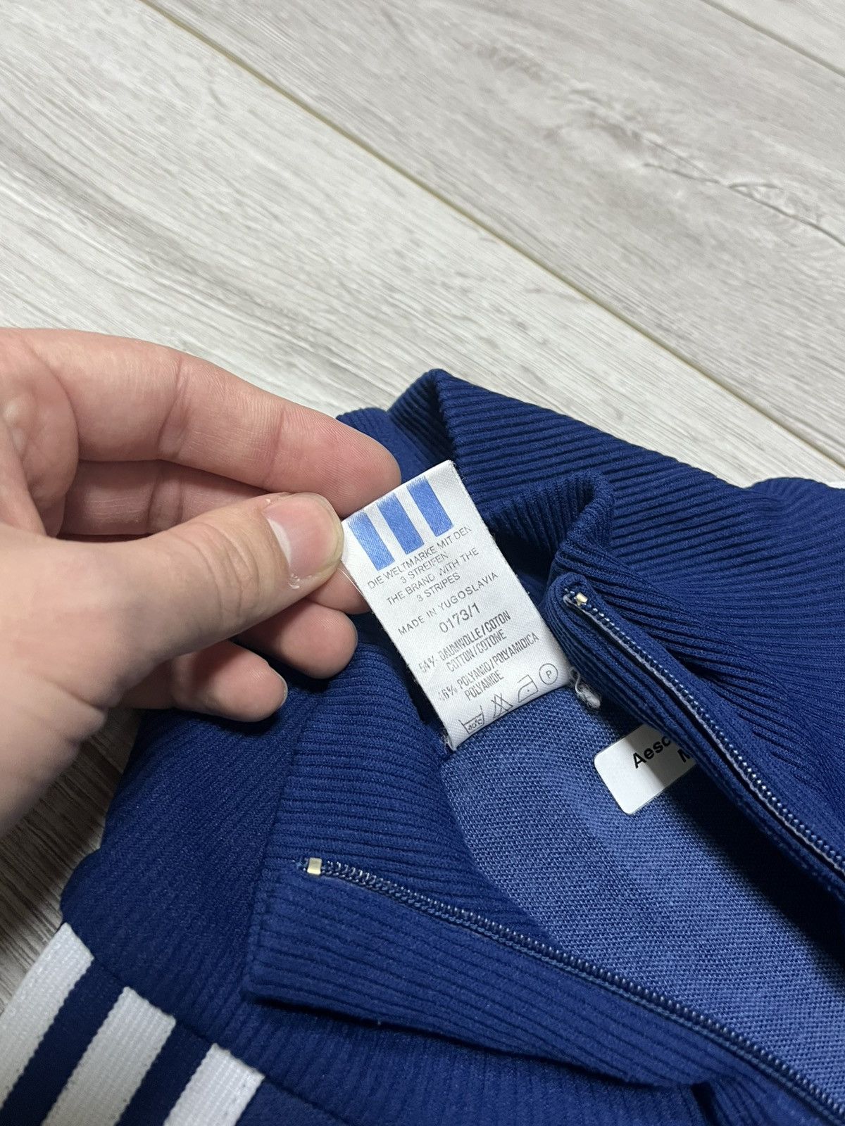 Adidas Adidas Yugoslavia vintage track jacket zip stripes Size US L / EU 52-54 / 3 - 5 Thumbnail