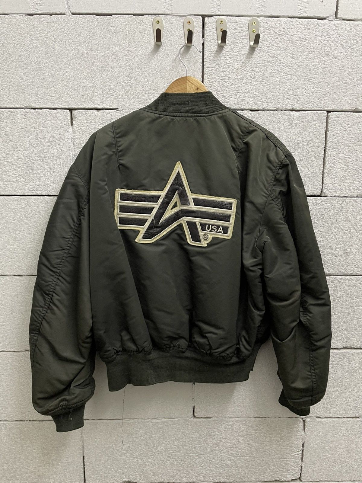 Alpha Industries VINTAGE ALPHA INDUSTRIES MA1 USAF BOMBER REVERSIBLE JACKET Size US XL / EU 56 / 4 - 1 Thumbnail