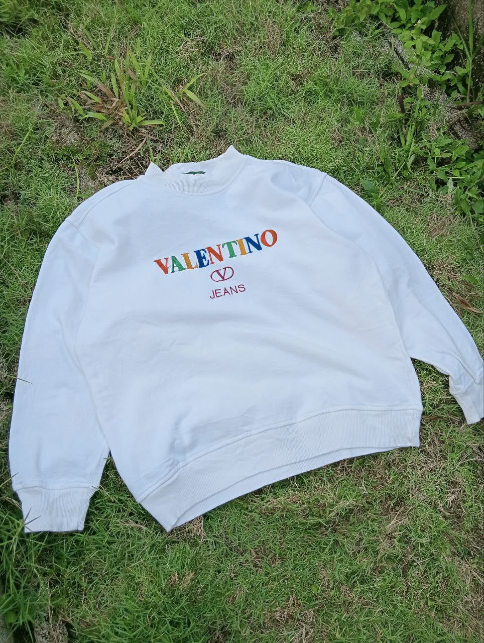Valentino VINTAGE VALENTINO MULTICOLOUR SPELLOUT CREWNECK - SIZE M Size US M / EU 48-50 / 2 - 2 Thumbnail