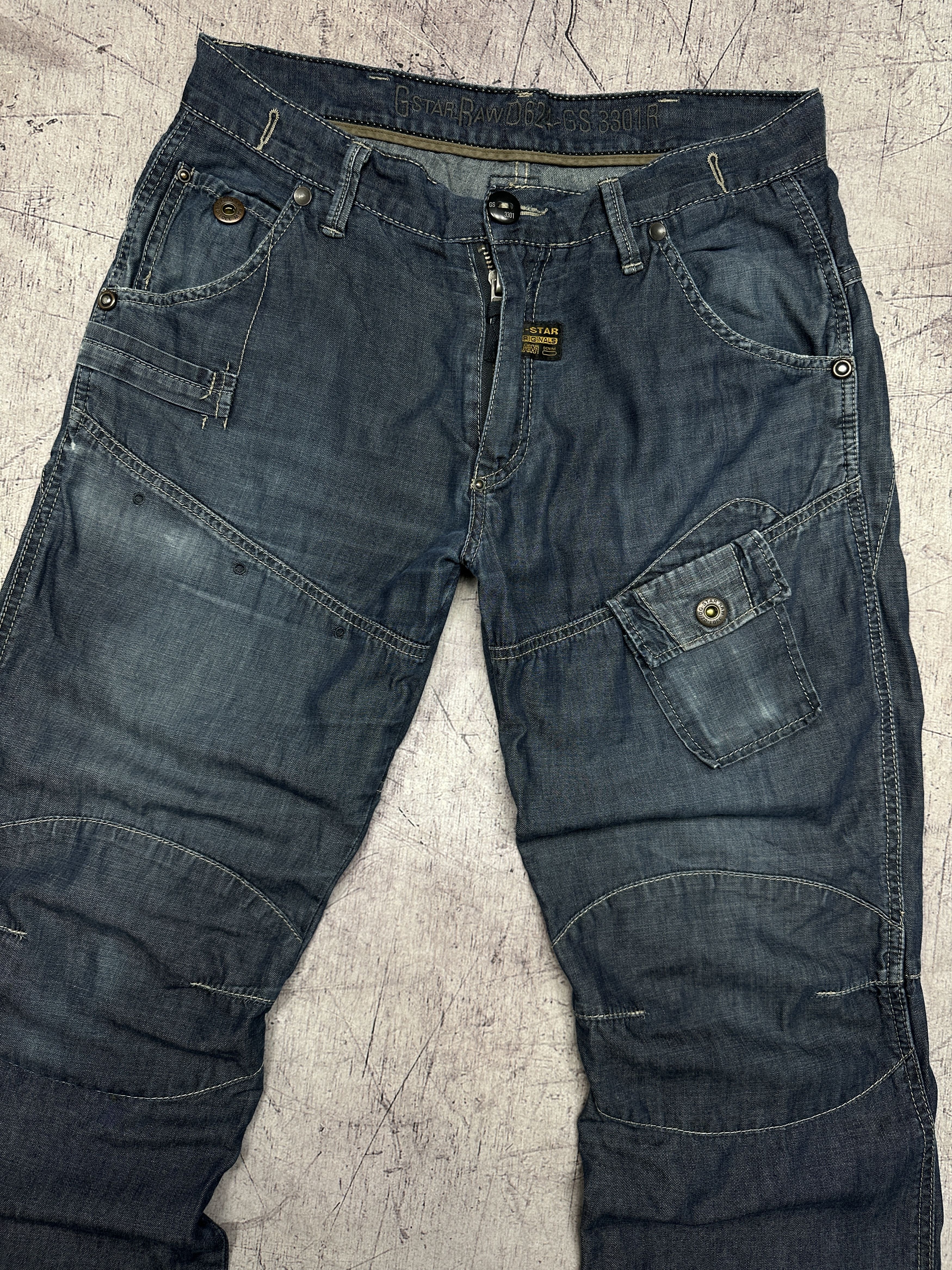 G-Star G Star Raw Mens Raff Elwood Denim Pants Jeans Size US 34 / EU 50 - 2 Thumbnail