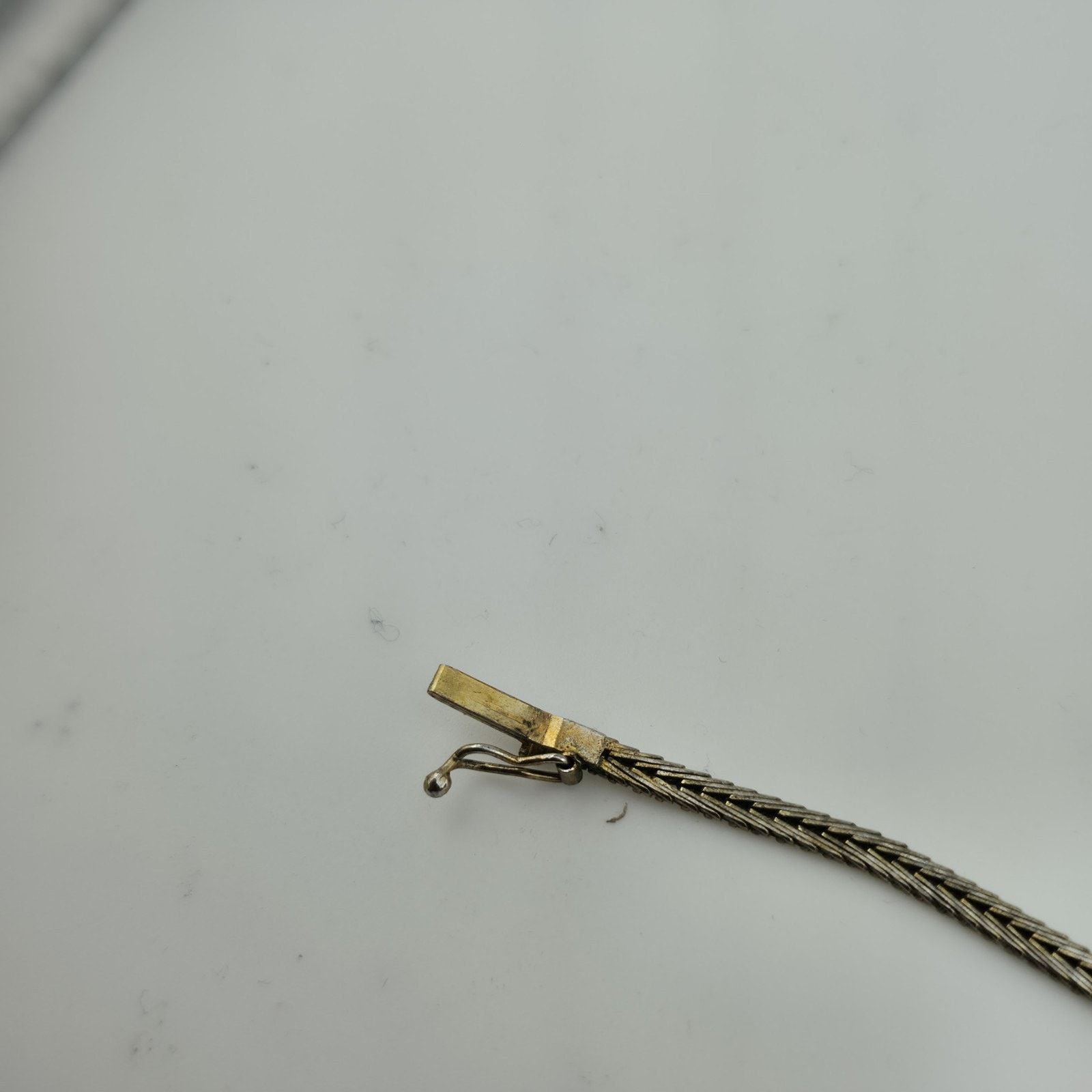 Other Sterling Silver Bracelet Two Tone Bracelet Panel Link 7" Size ONE SIZE - 12 Thumbnail