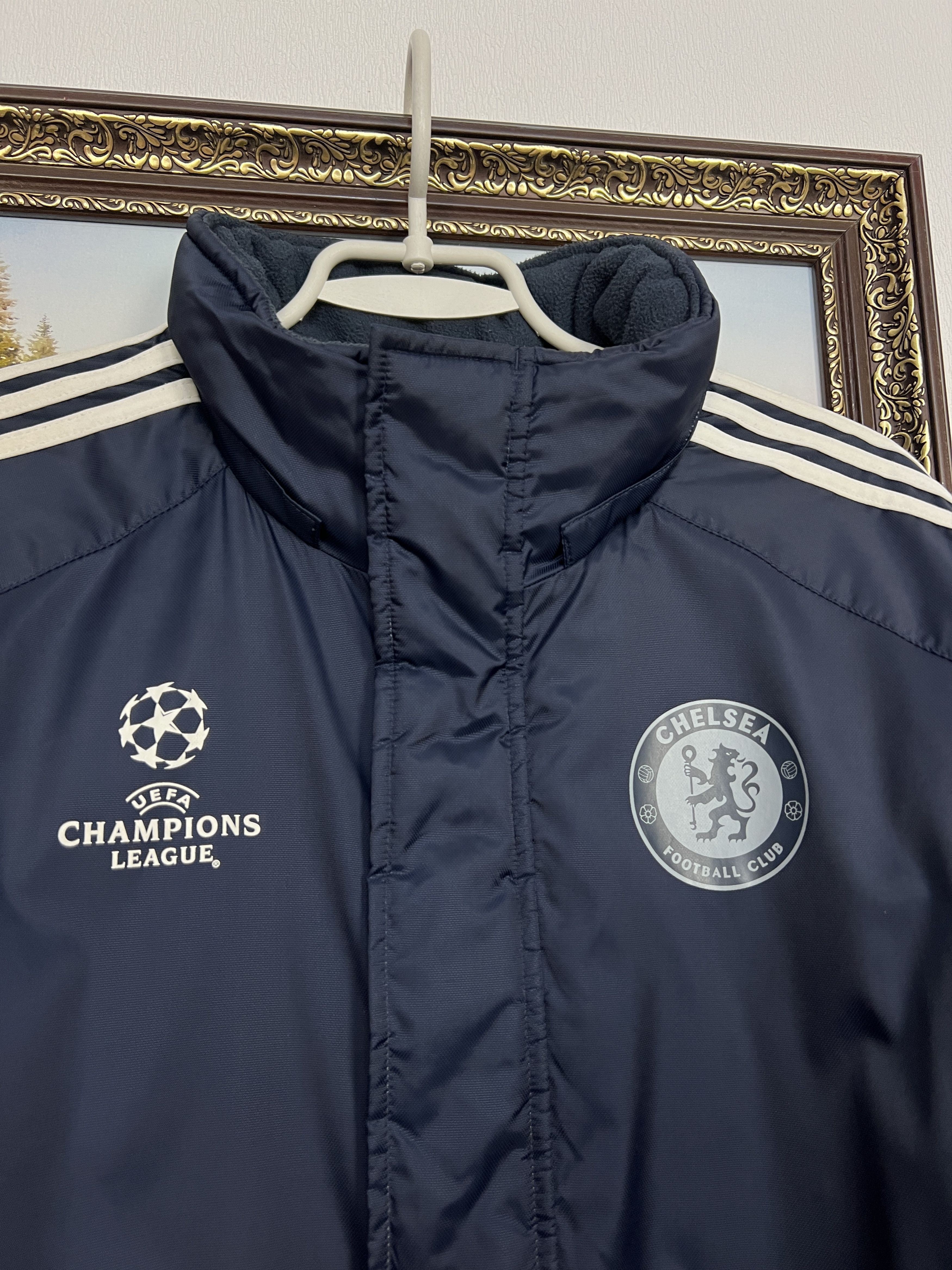 Adidas Vintage Adidas Chelsea Football Padded Jacket Soccer Bomber Size US M / EU 48-50 / 2 - 3 Thumbnail
