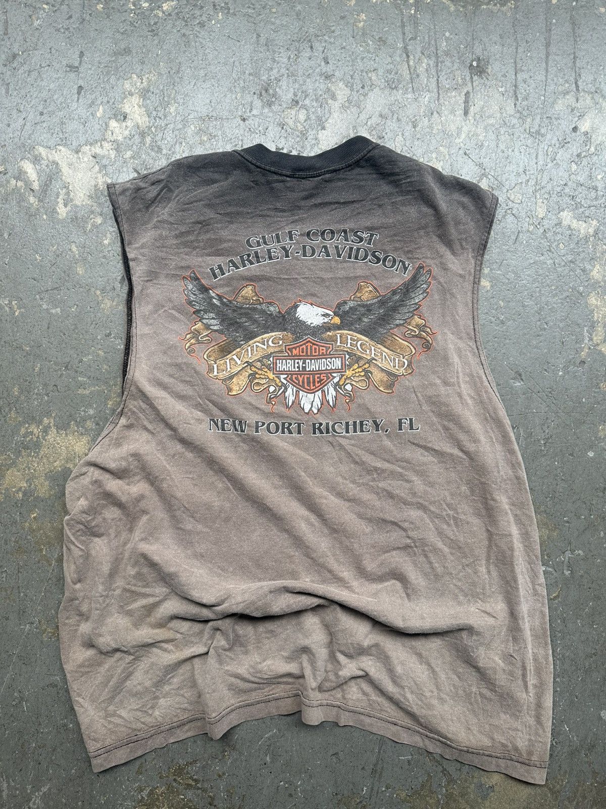 Other Vintage Sun Faded 90s Harley Davidson Erd style Tee Size US XL / EU 56 / 4 - 4 Thumbnail