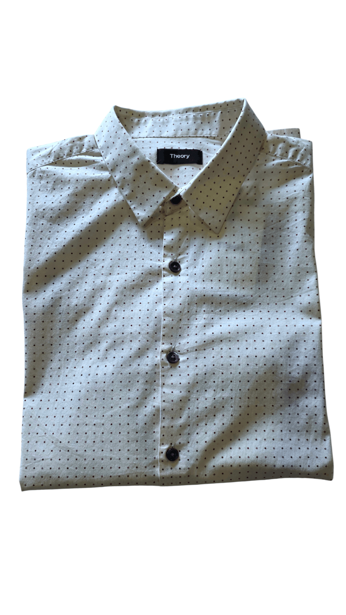 Theory Theory Micro Dot Short Sleeve Shirt-fashionella Size US L / EU 52-54 / 3 - 4 Thumbnail