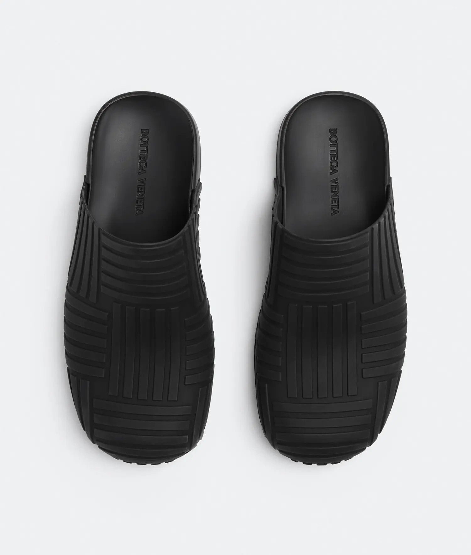Bottega Veneta o1bcso1str0425 Sliders Clogs in Black Size US 12 / EU 45 - 4 Thumbnail