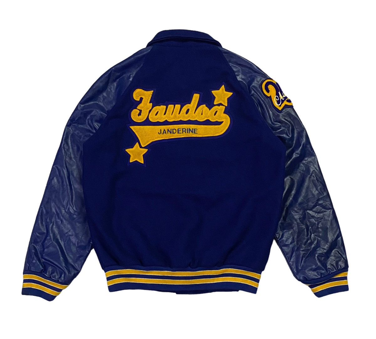Vintage Vintage J.Faudoa Wool Varsity Jacket Size US S / EU 44-46 / 1 - 8 Thumbnail