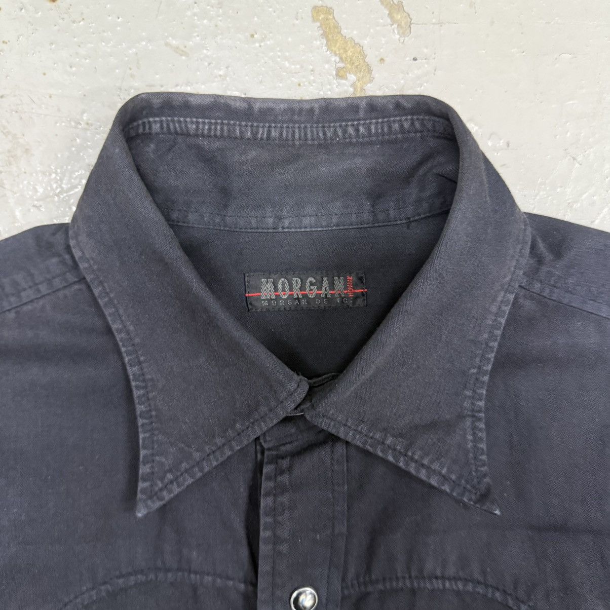 If Six Was Nine Morgan Homme Western Chrome Heart Dagger Inspired Button Ups Size US L / EU 52-54 / 3 - 4 Thumbnail