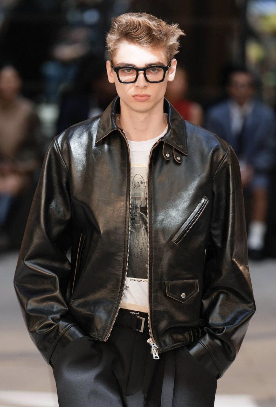 Sacai sacai Studded Leather Jacket – Ultra Limited Size 3 Size US L / EU 52-54 / 3 - 1 Thumbnail