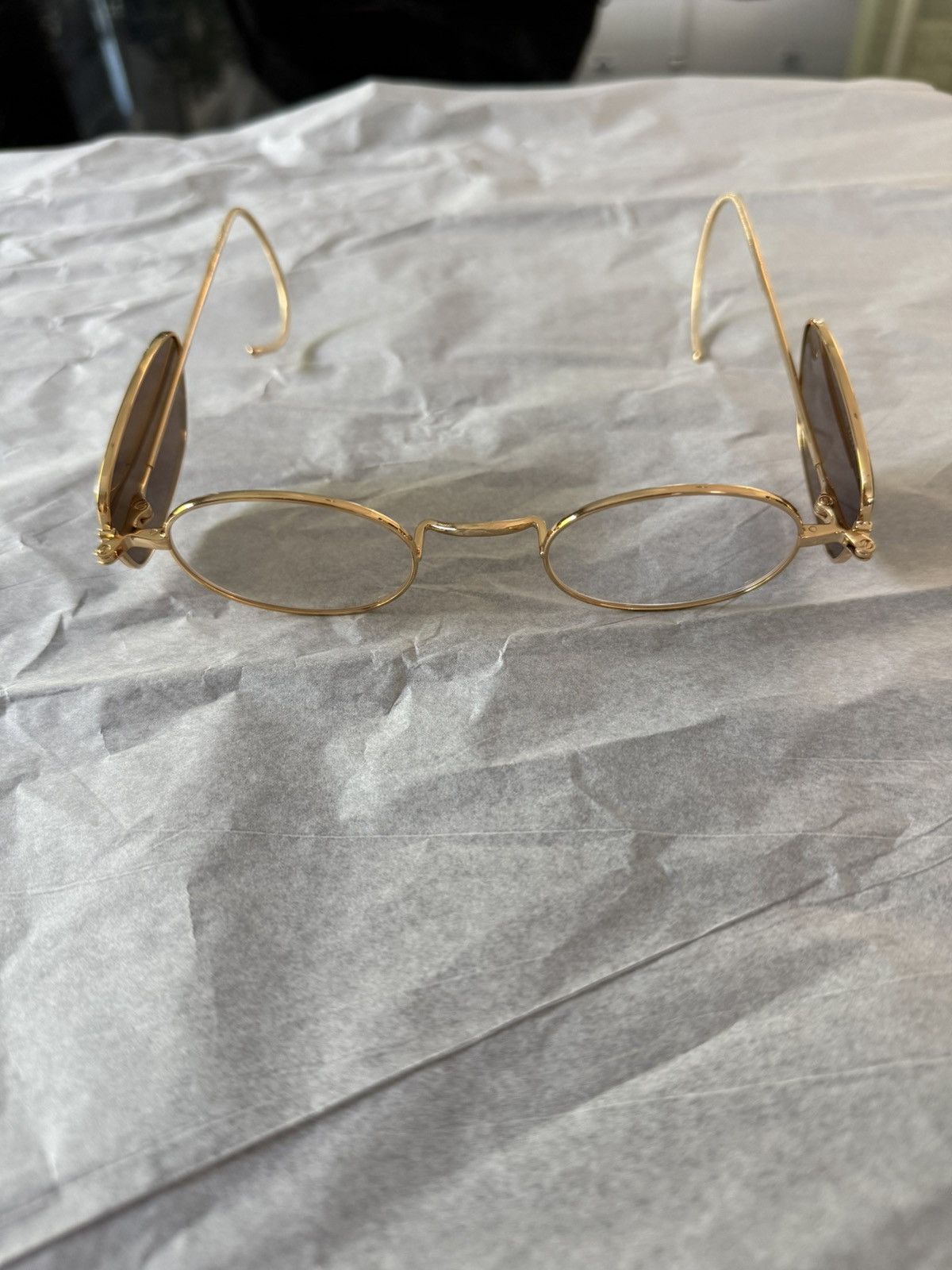KOZABURO Kozaburo SS24 Blinker Glasses Shiny Gold Size ONE SIZE - 3 Thumbnail