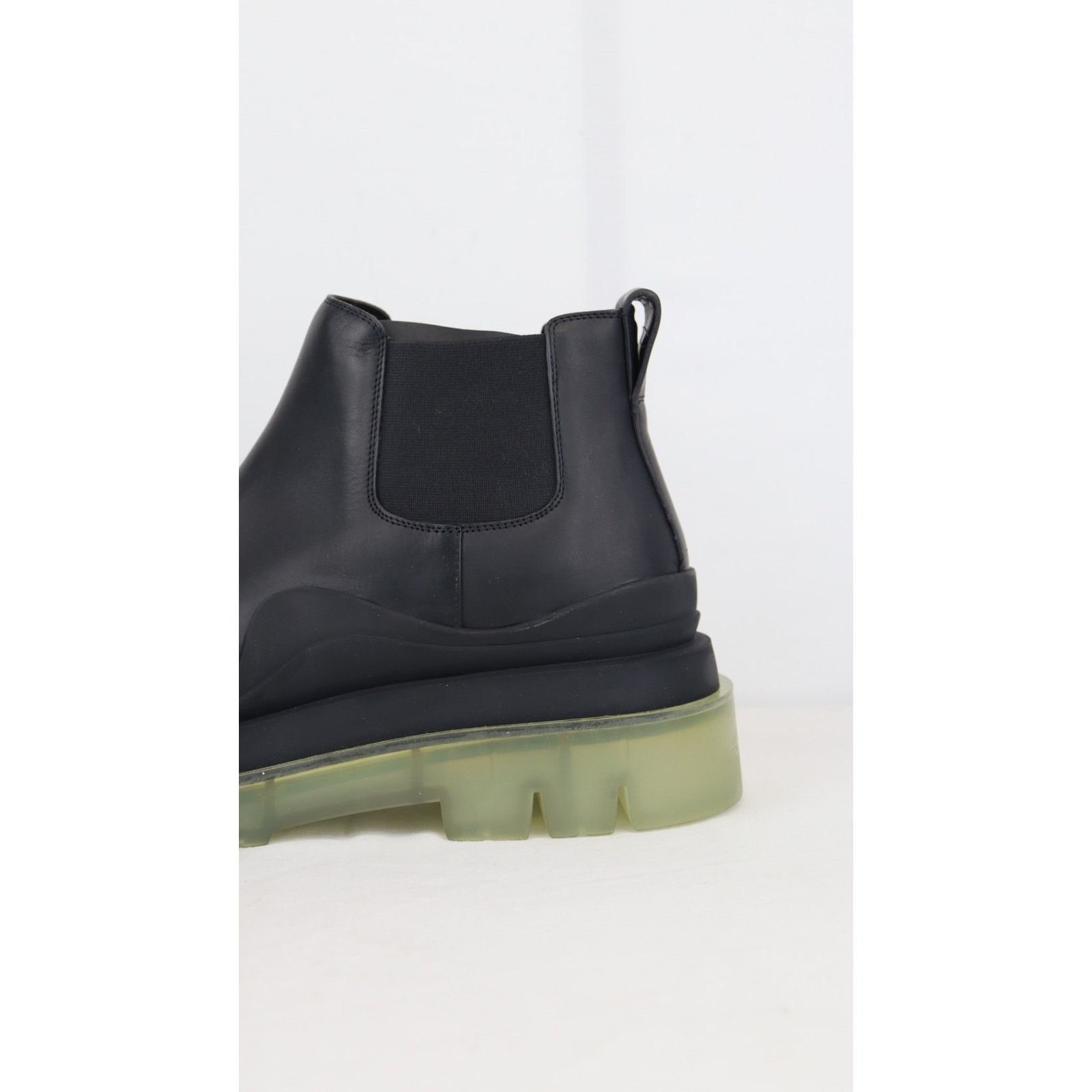 Bottega Veneta o1rshd1 Military Calf Rubber Sole Boots in Black Size US 11.5 / EU 44-45 - 4 Thumbnail