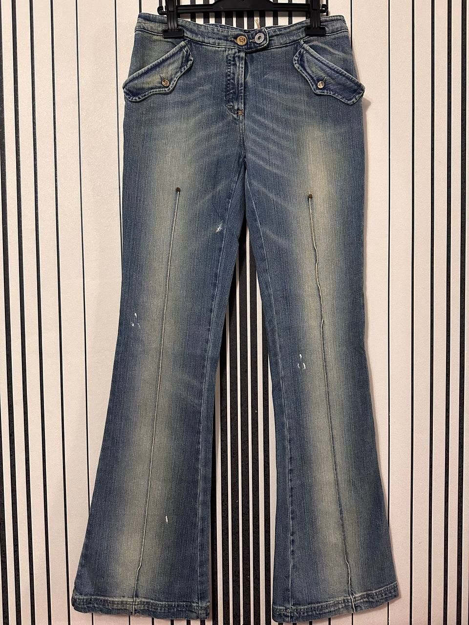 Gianfranco Ferre Limited Rarest Flared Y2k Denim Pants