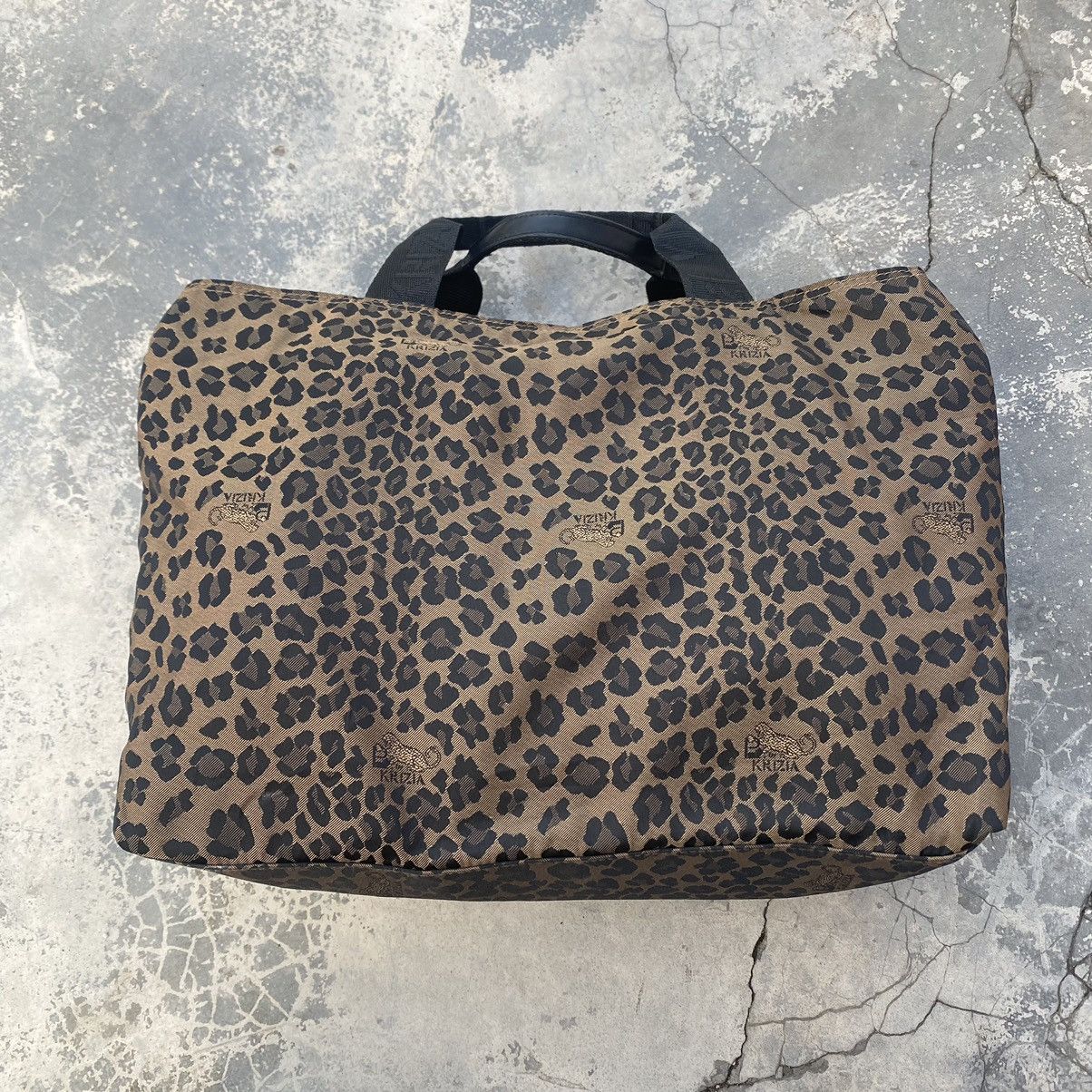 Japanese Brand × Krizia Uomo Vintage KRIZIA Leopard Hand Carry Size ONE SIZE - 2 Thumbnail