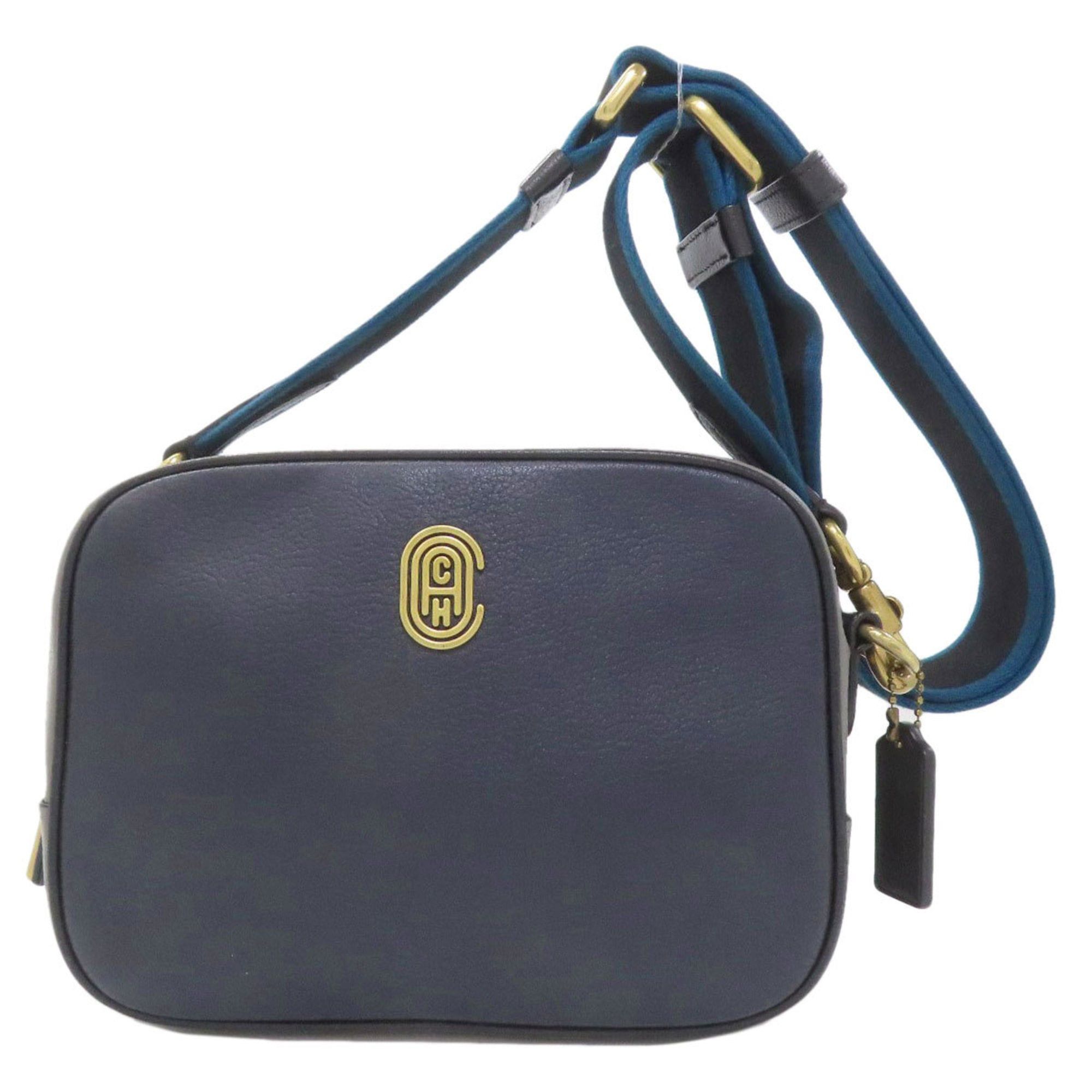 Coach 79464 Logo Shoulder Bag, Calfskin, Women's Coach in Grey