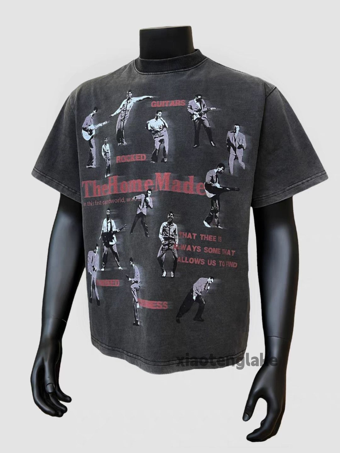 Designer × Vintage Washed faded cleanfit yuppie loose pattern sports tee Size US M / EU 48-50 / 2 - 1 Thumbnail
