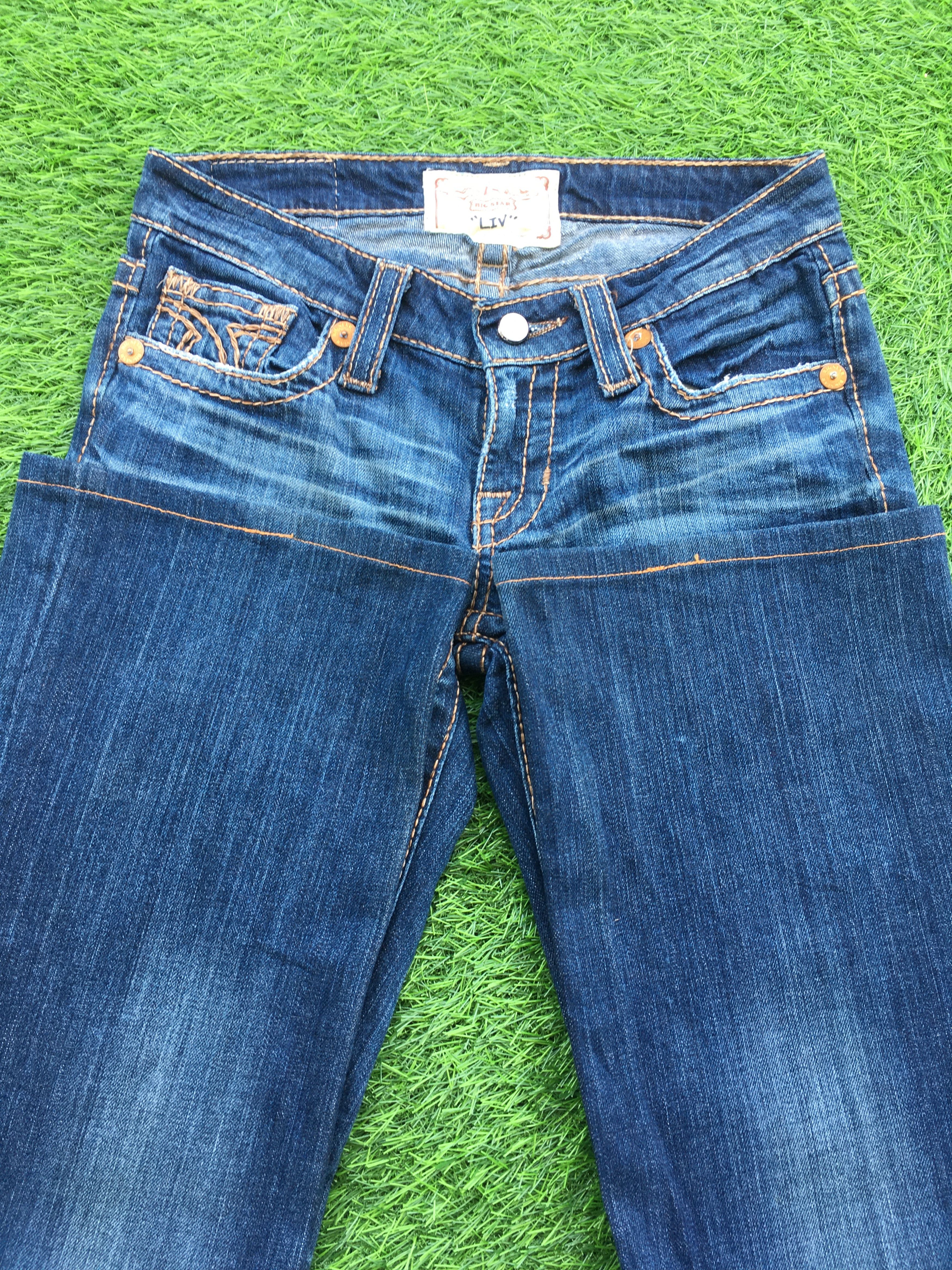 Big Star × Japanese Brand × Jean Big Star Bold Stitch Low Rise Bootcut Jeans D-956 Size 27" / US 4 / IT 40 - 5 Thumbnail