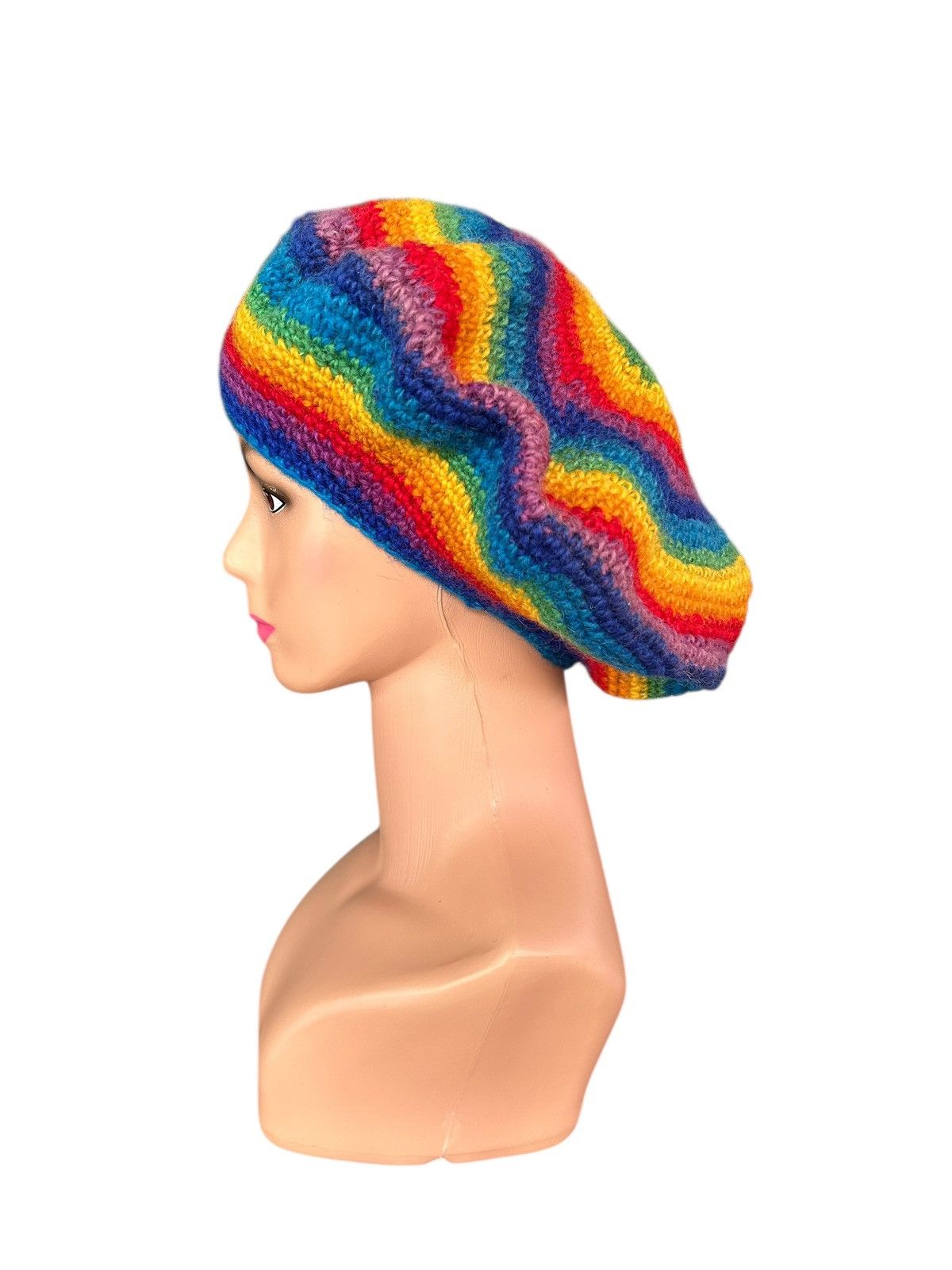 Japanese Brand × Kapital × Vintage Crochet Knitted Handmade Hippies Style big Hats Size ONE SIZE - 5 Thumbnail
