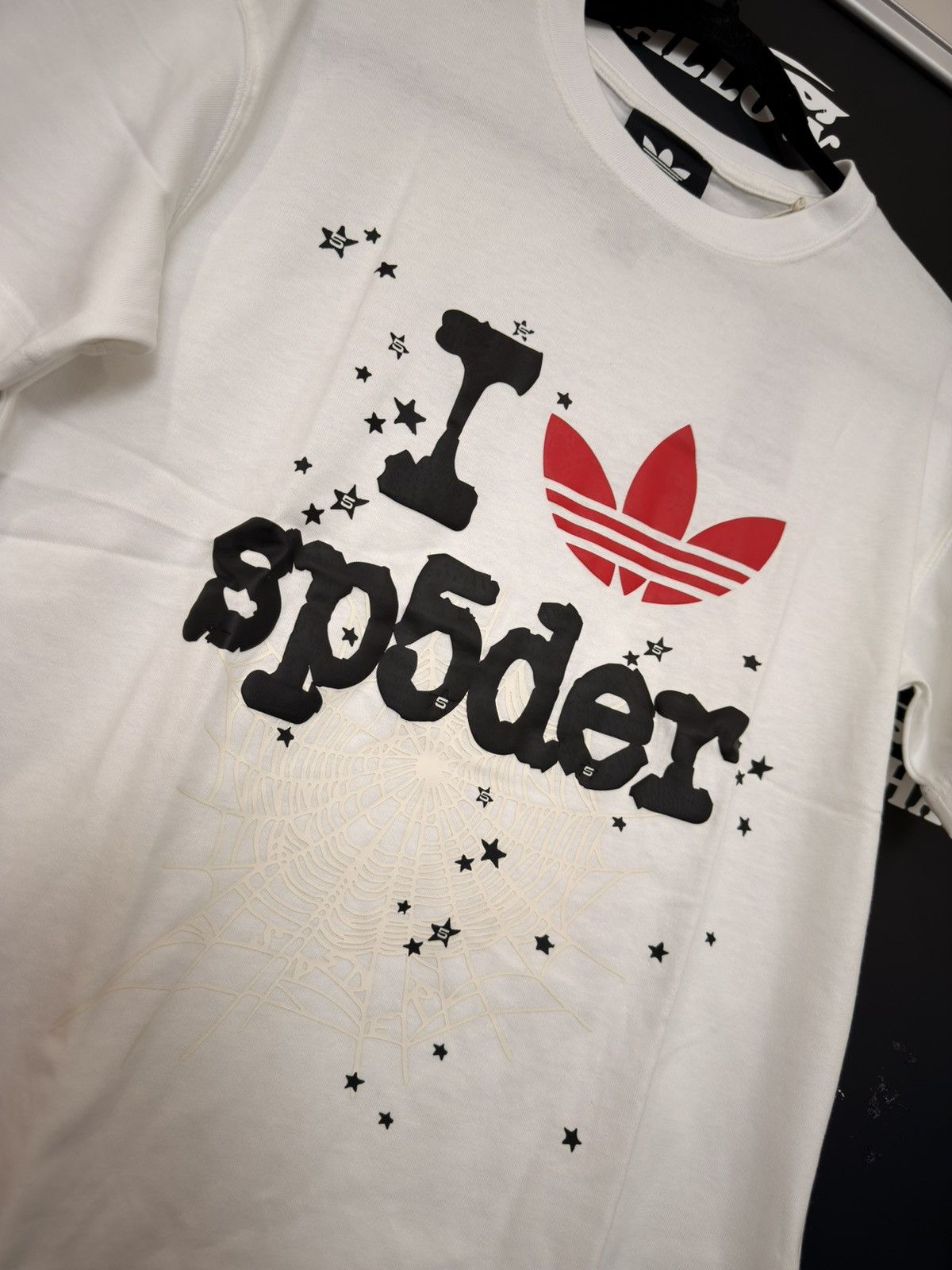 Sp5der SP5DER X Adidas Tee - White Size US S / EU 44-46 / 1 - 2 Thumbnail