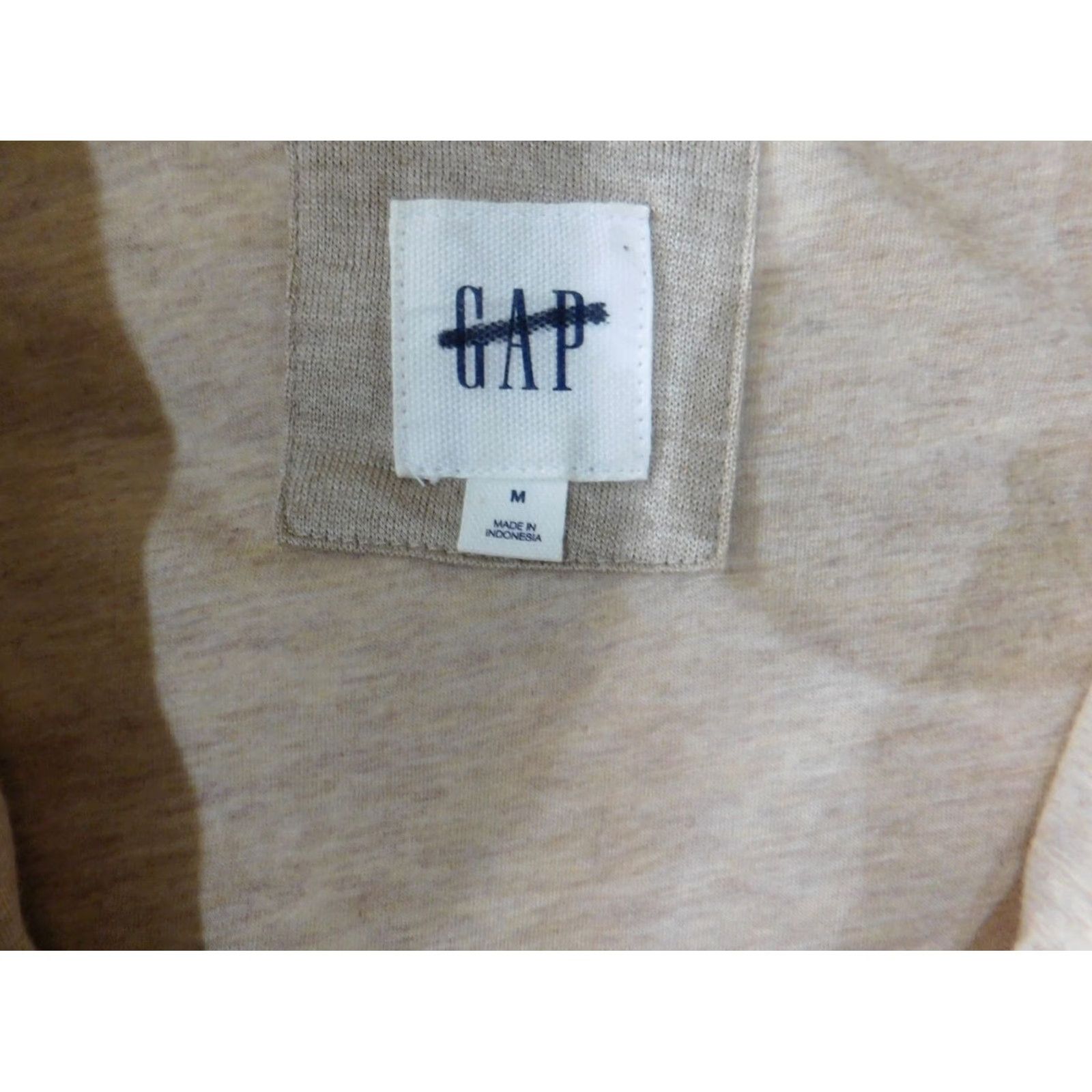 Gap Gap Vest Medium Beige Zip Classic Outdoors Puffer Wool Acrylic - Women, M, Sleeveless, Mid-Length, Solid, Peanuts Theme, Casual Outdoor Jacket Vest Size M / US 6-8 / IT 42-44 - 5 Thumbnail