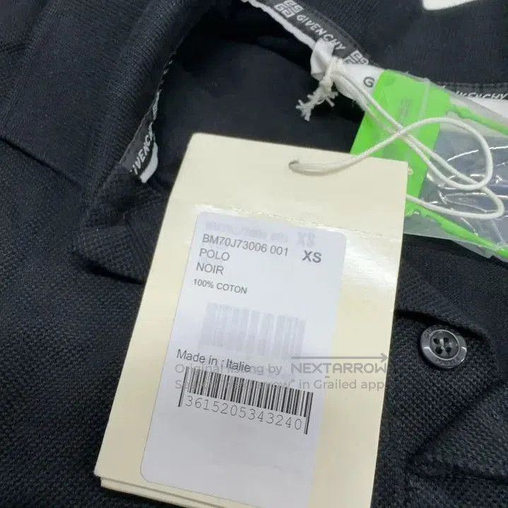 Givenchy Givenchy Inverted Letter Embroidered Cotton Polo Shirt. Size US XS / EU 42 / 0 - 6 Thumbnail