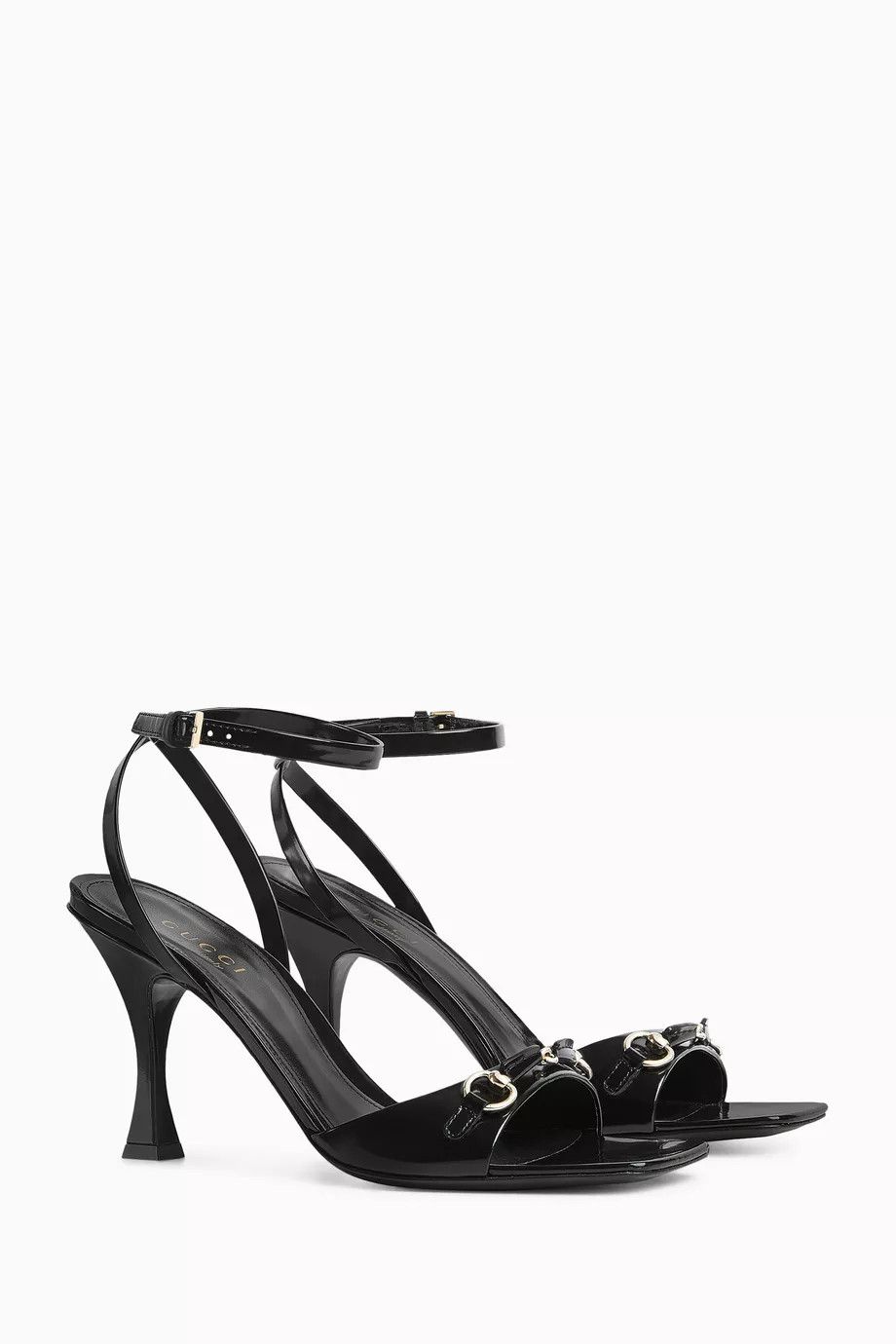 Gucci o1loc1c0326 832469 Women's Sandals With Horsebit in Black Size US 6.5 / IT 36.5 - 2 Thumbnail