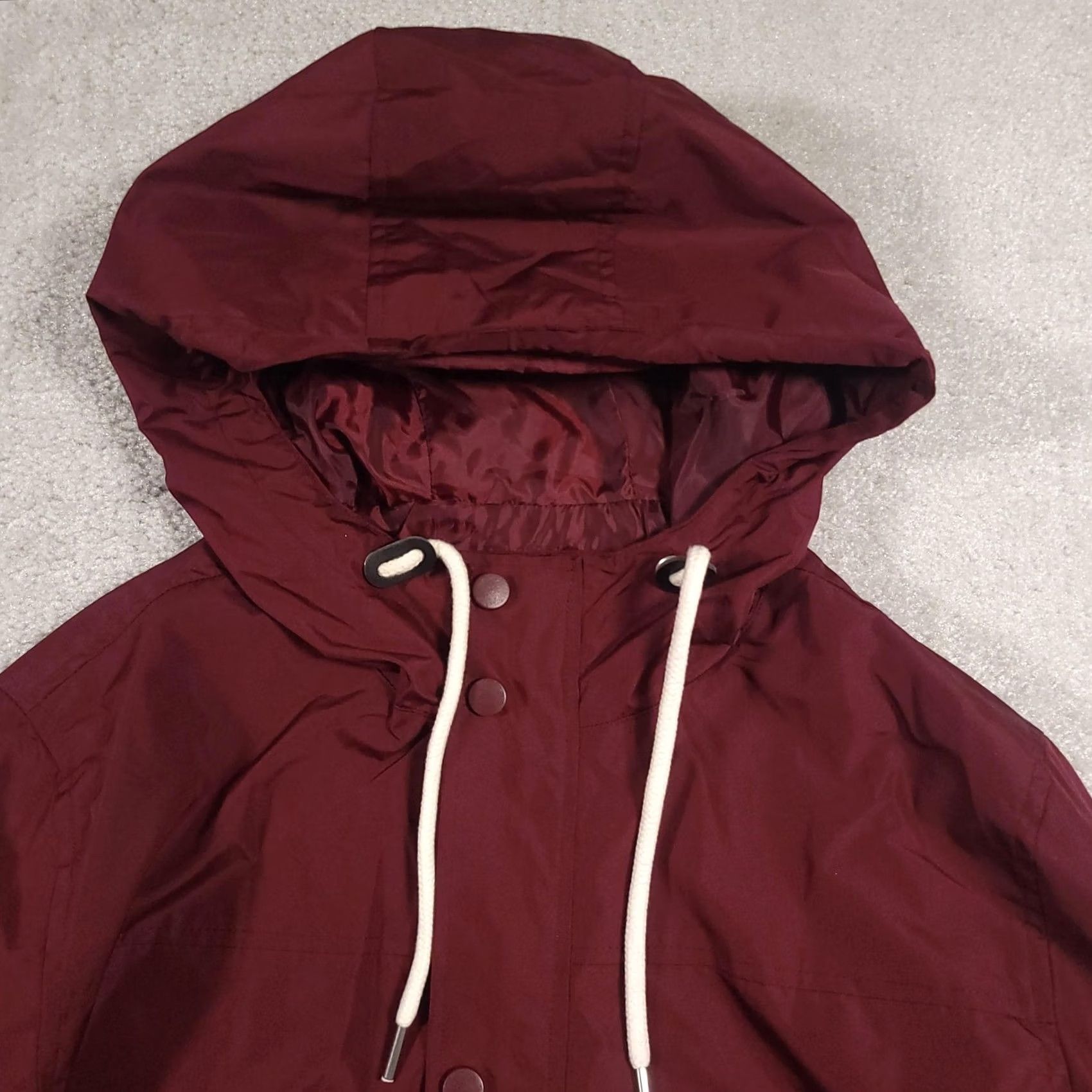 Forever 21 Forever 21 Jacket Mens XS Hooded Windbreaker Lightweight Polyester Pockets Red Size US XS / EU 42 / 0 - 3 Thumbnail