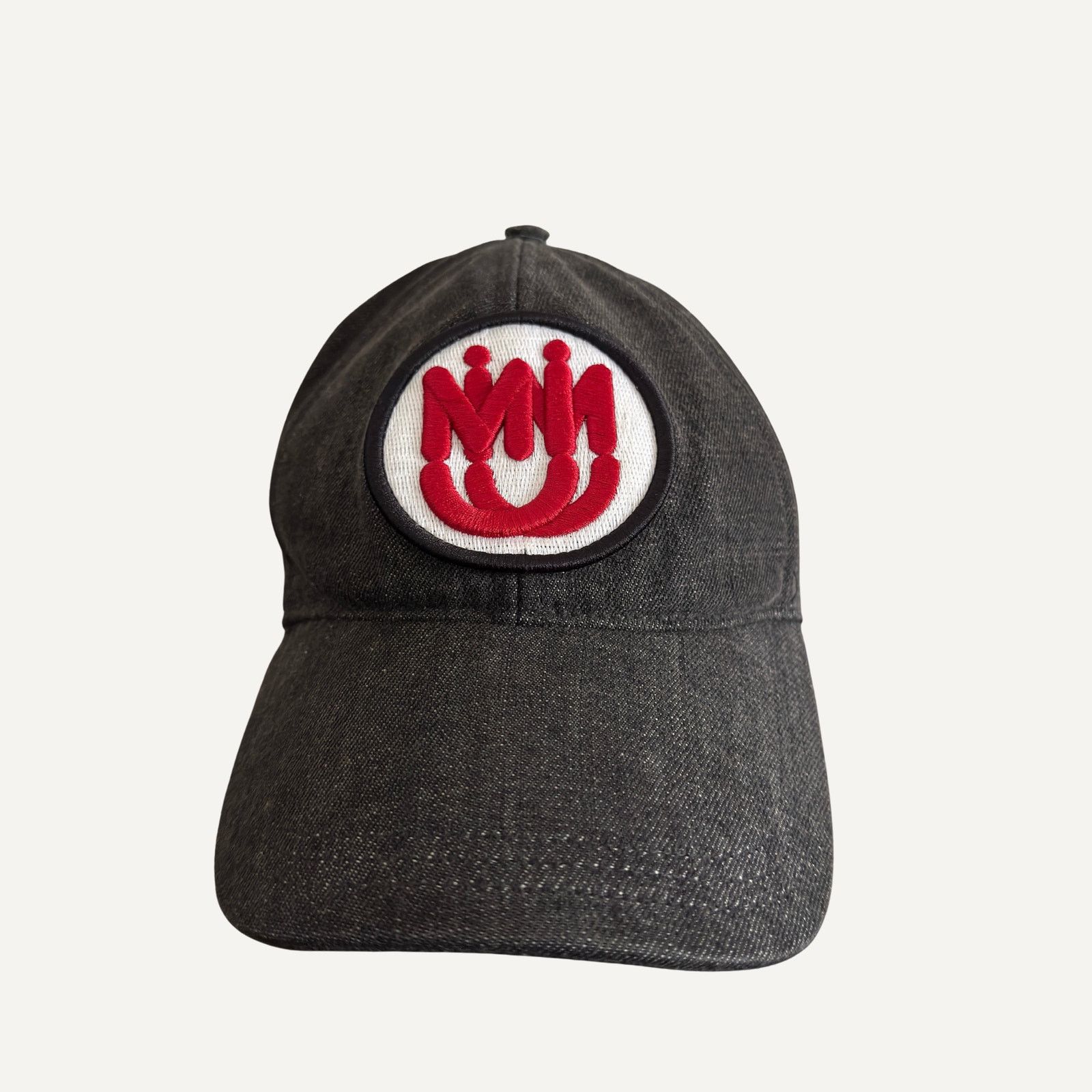 Miu Miu Size S - Miu Miu Unisex Cotton Denim Stacked Logo Cap Italy Size ONE SIZE - 2 Thumbnail