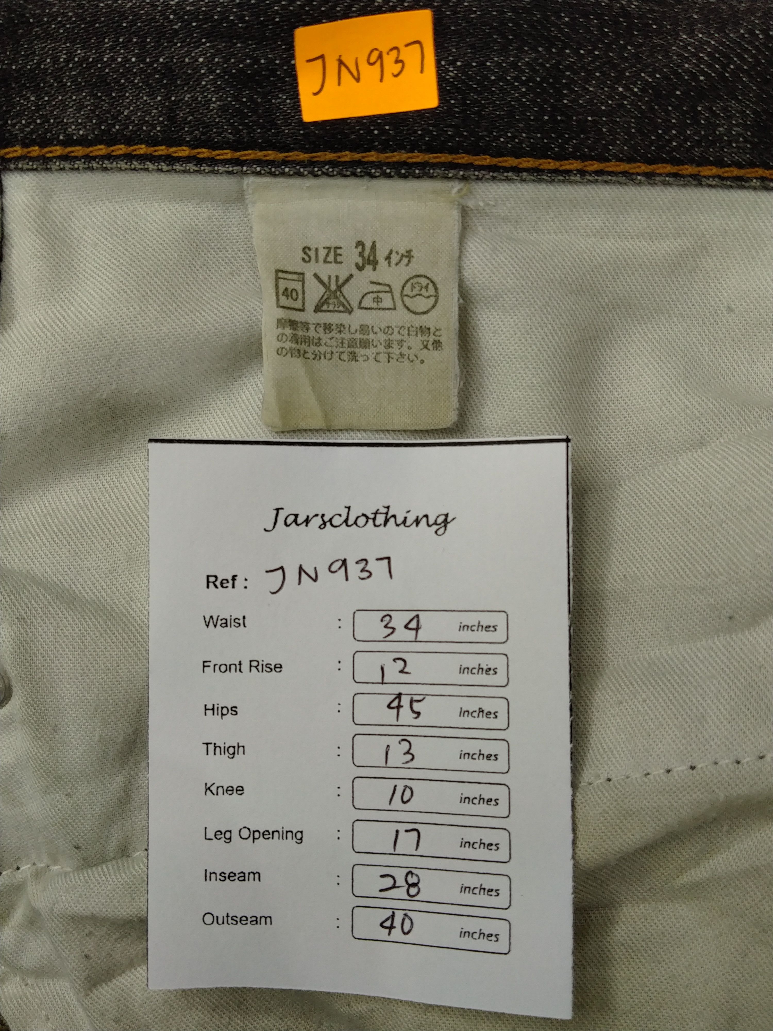 Levi's Black Distressed Vintage Levi's 502 34x28 Denim -JN937 Size US 34 / EU 50 - 8 Thumbnail