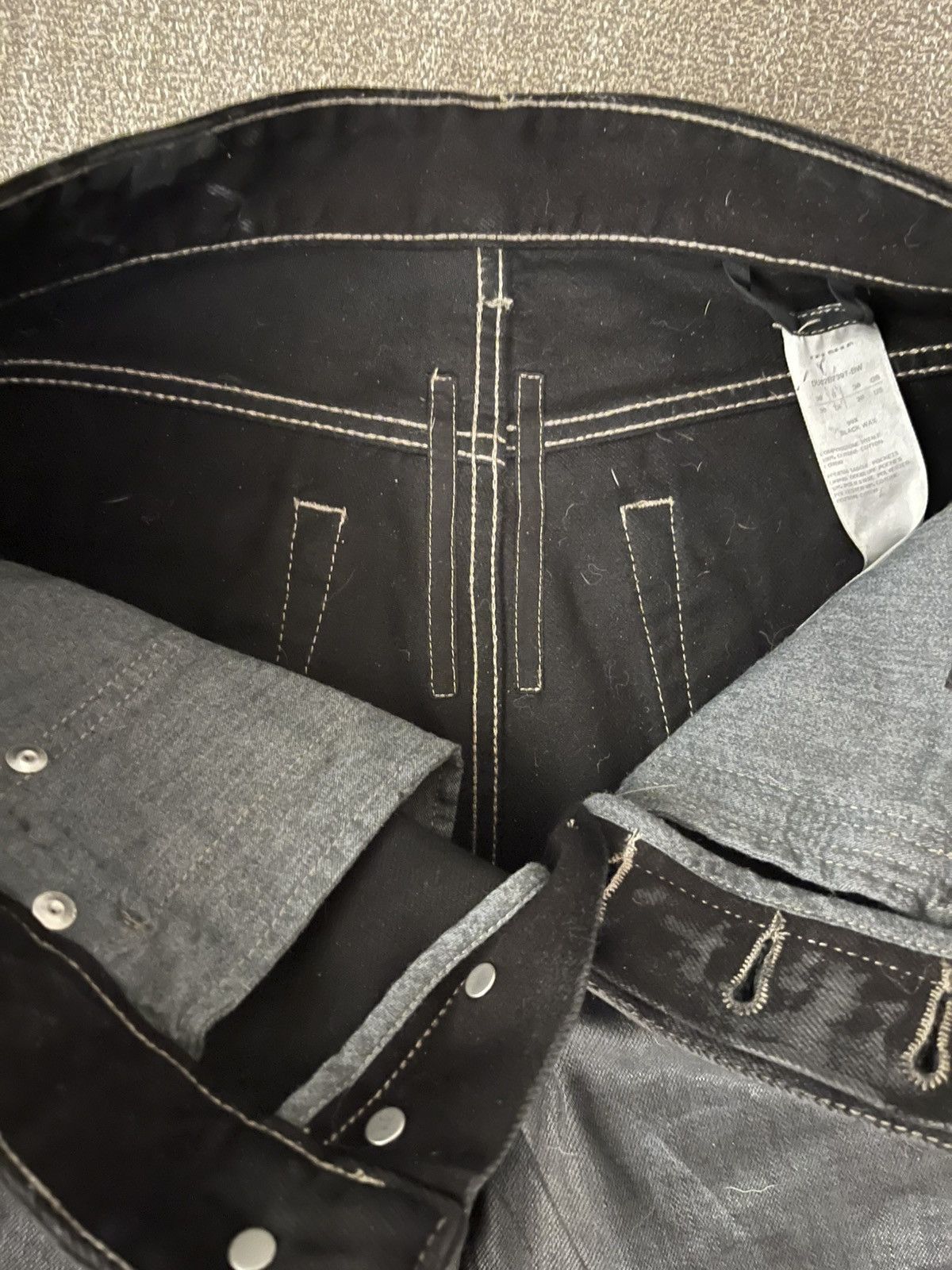 Rick Owens Rick Owens DRKSHDW Waxed Fog Cut Jeans Size US 30 / EU 46 - 4 Thumbnail