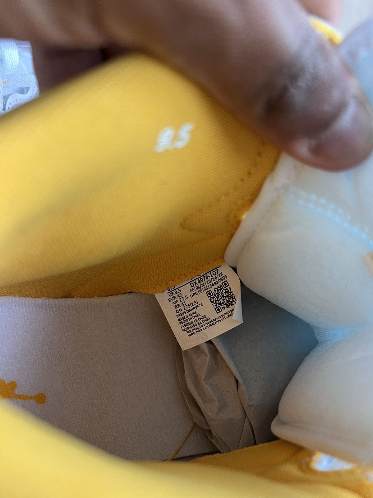 Nike Jordan Air Ship PE SP “University Gold” Size US 9.5 / EU 42-43 - 6 Thumbnail