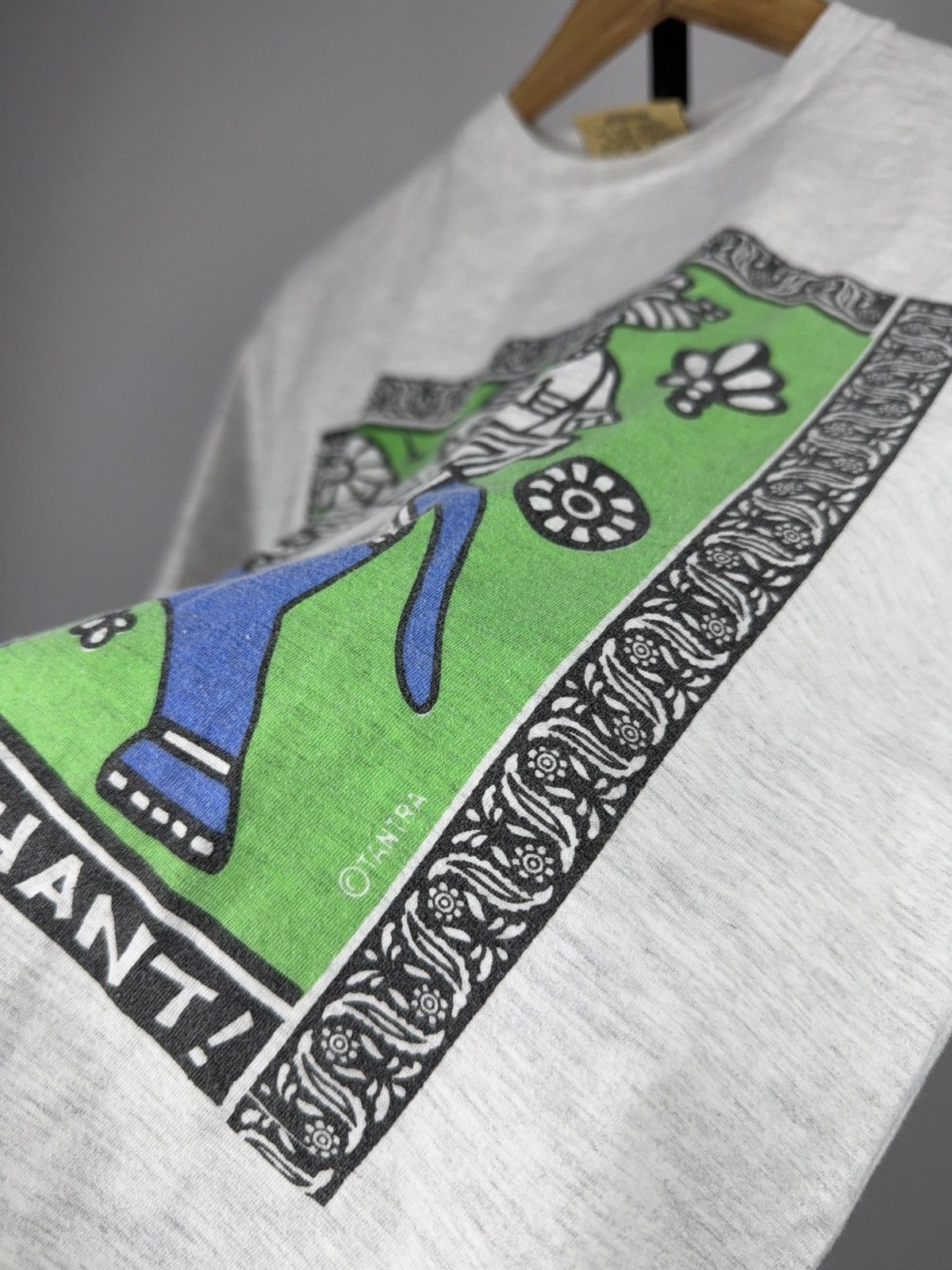 Vintage Vintage 90s Tantra India Elephant Folk Art Graphic T-Shirt Size US S / EU 44-46 / 1 - 7 Thumbnail
