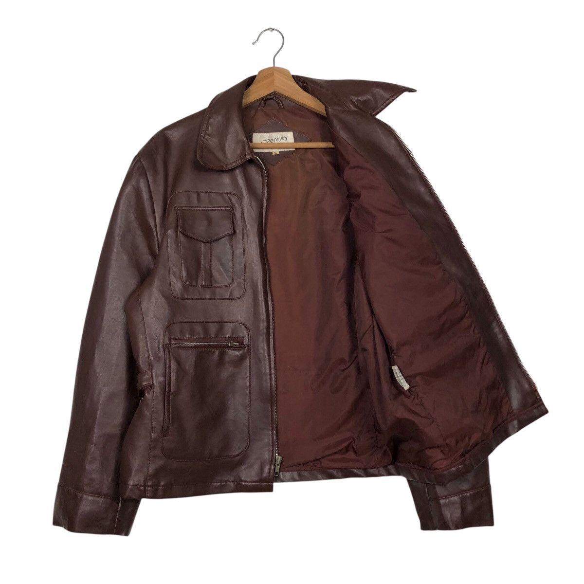Japanese Brand 📌Vintage Soft Leather Biker Jacket JcPenny Issey Miyake Size US L / EU 52-54 / 3 - 12 Thumbnail