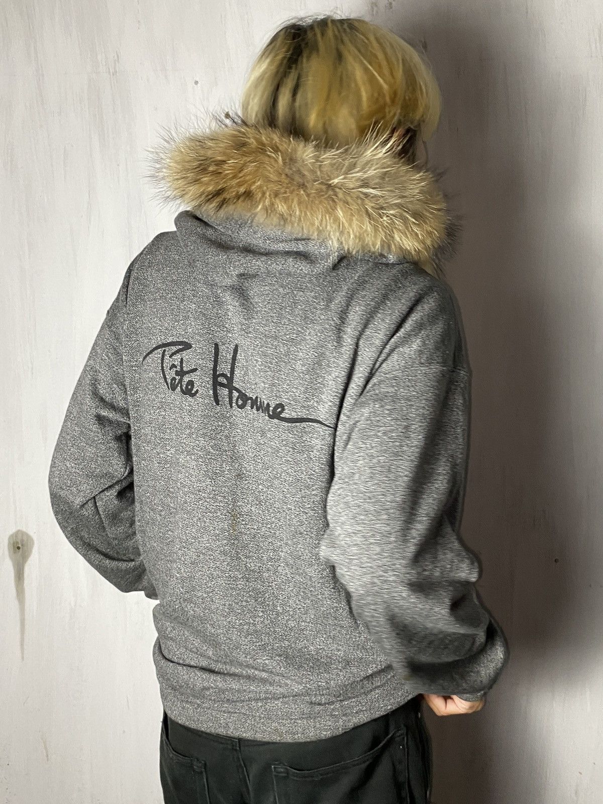 Le Grande Bleu (L.G.B.) Tete homme Fur hoodie Size US L / EU 52-54 / 3 - 3 Thumbnail