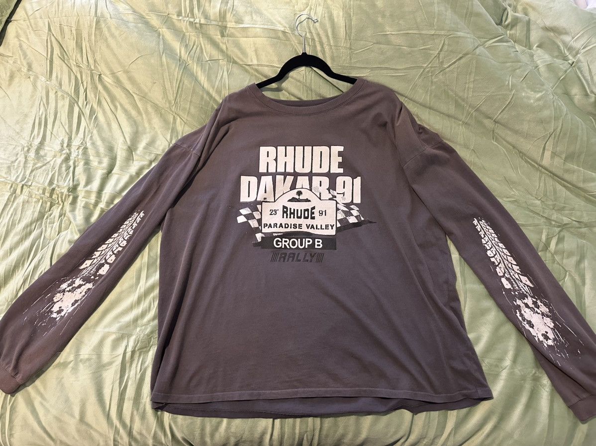 Rhude Rhude Dakar 91 Long Sleeve T-Shirt Size US XXL / EU 58 / 5 - 1 Thumbnail