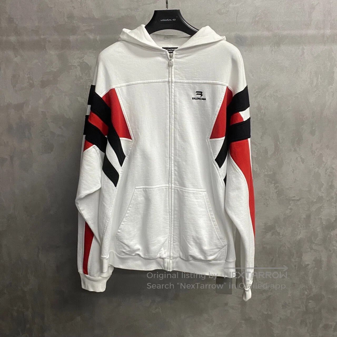 Balenciaga Balenciaga White striped embroidered logo logo uniform jac Size US M / EU 48-50 / 2 - 1 Thumbnail