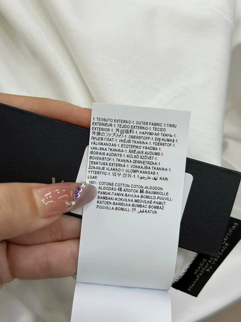 Versace Versace White embroidered crewneck short-sleeved T-shirt Size XL / US 12-14 / IT 48-50 - 8 Thumbnail