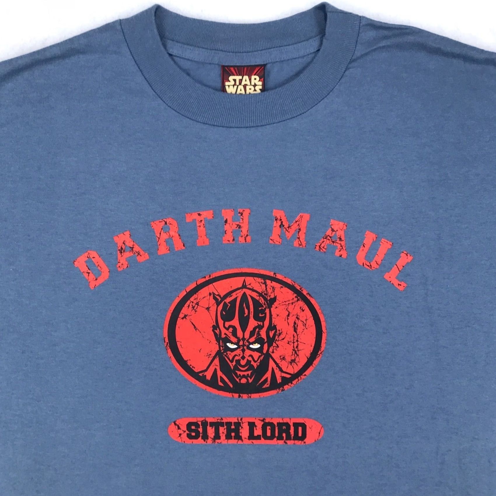 Star Wars VINTAGE Star Wars T-Shirt L Mens blue Darth Maul Sith Lord 90s Star Wars EpI Phantom Menace NOS Size US L / EU 52-54 / 3 - 6 Thumbnail