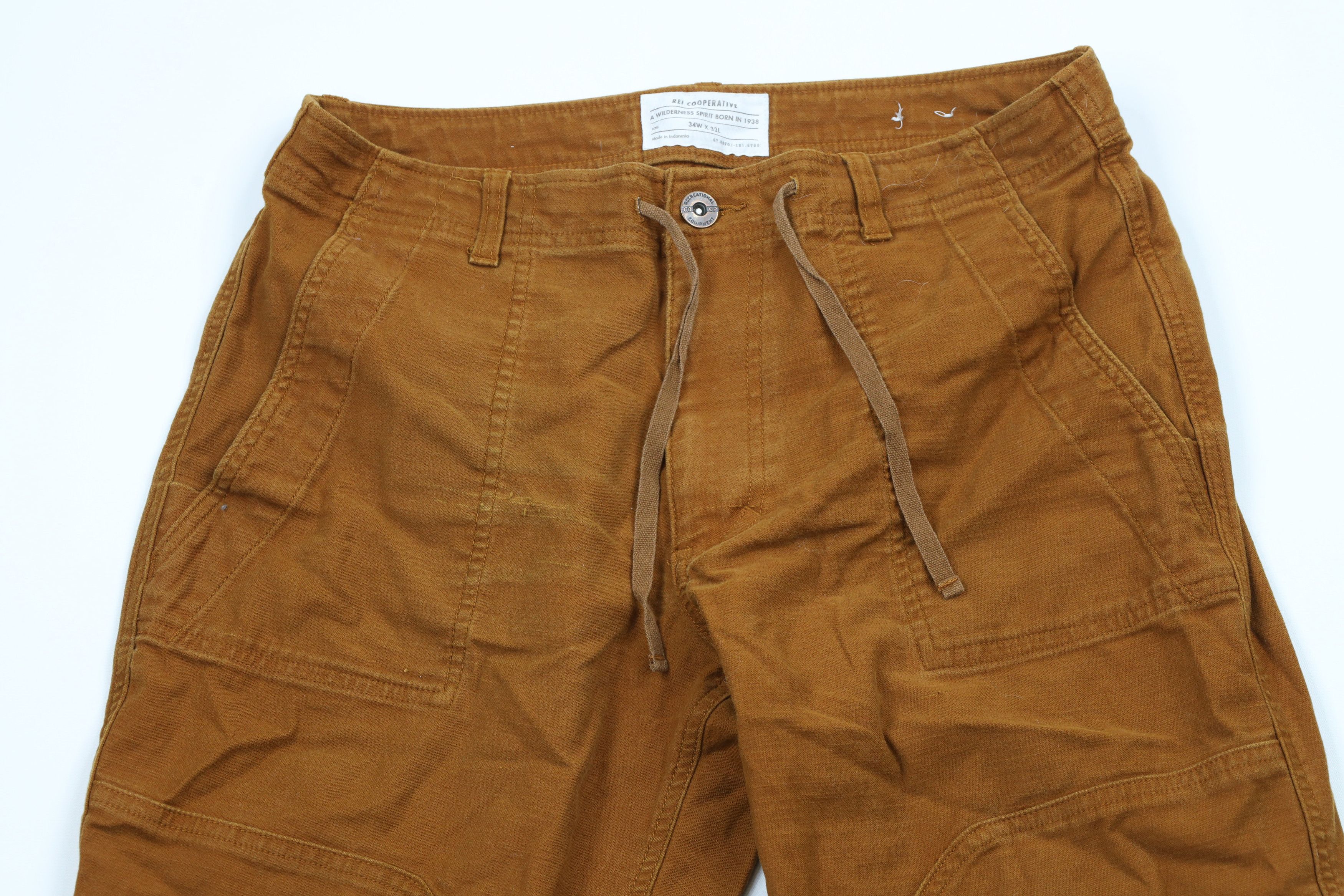 Rei × Vintage REI Cooperative Knee Cuffed Joggers Jogger Pants Brown Size US 32 / EU 48 - 2 Thumbnail