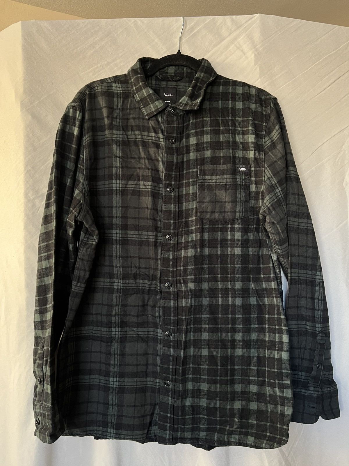 Vans VANS DRIFTWOOD GREEN FLANNEL L/S BUTTON DOWN SHIRT Size US M / EU 48-50 / 2 - 1 Thumbnail