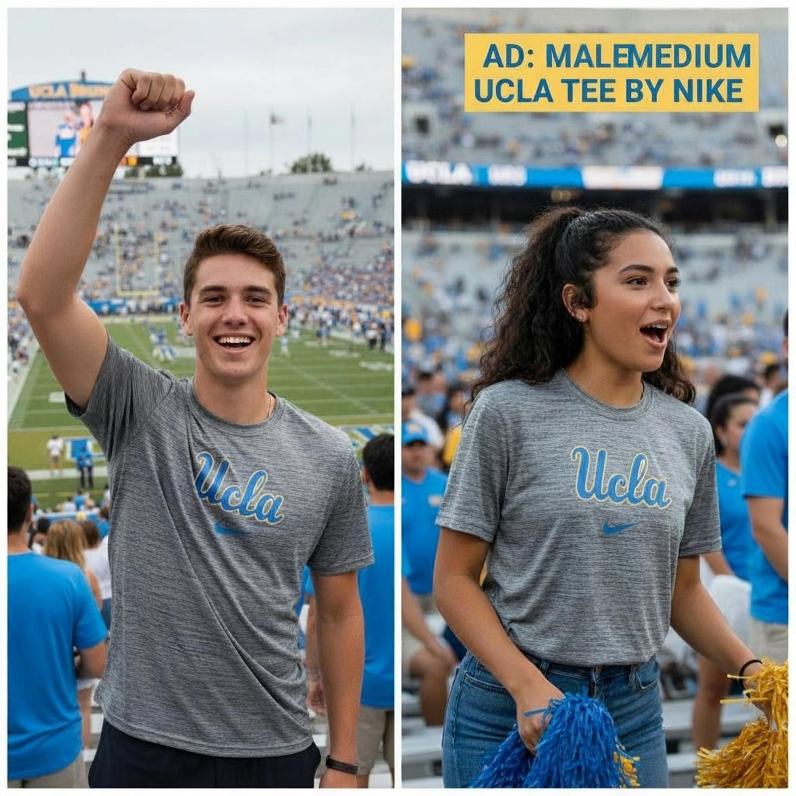 Nike Official UCLA Nike Men's Medium T-Shirt Size US M / EU 48-50 / 2 - 2 Thumbnail