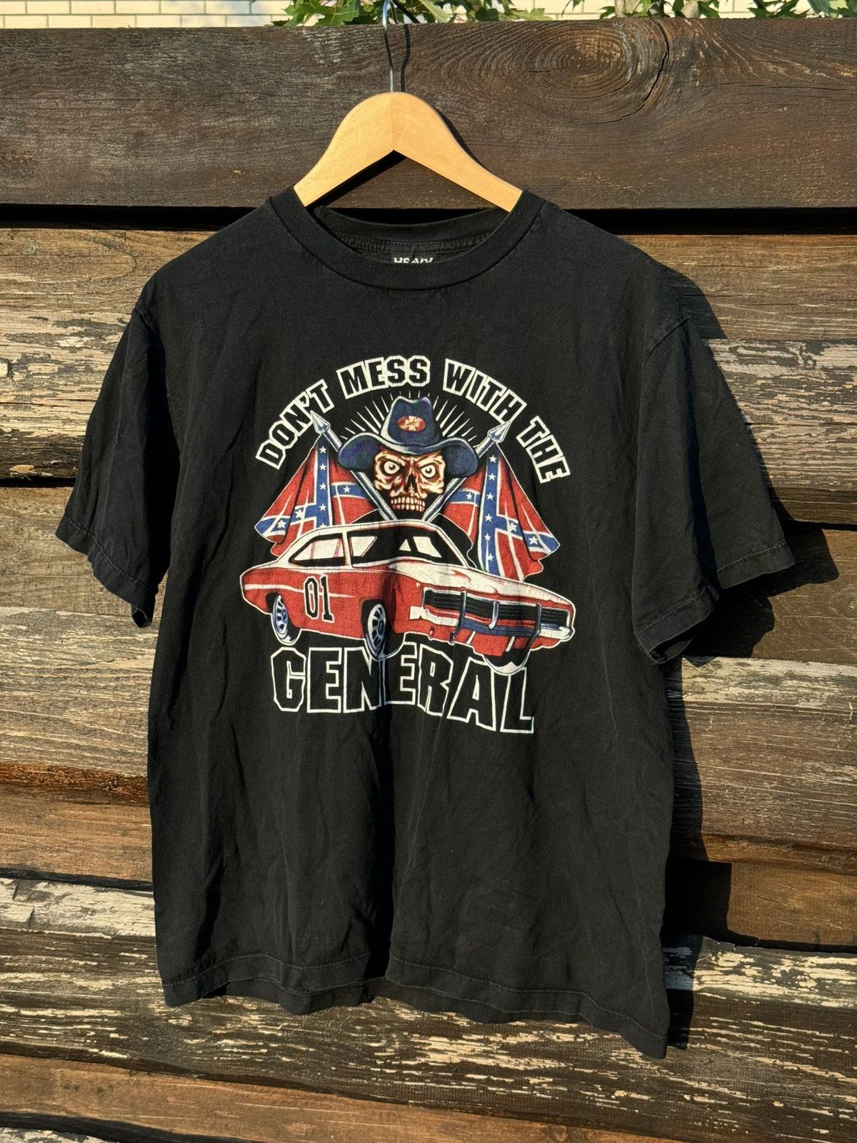 Vintage 90’s Don’t Mess With The General Lee Vintage black tee Dodge Size US L / EU 52-54 / 3 - 2 Thumbnail