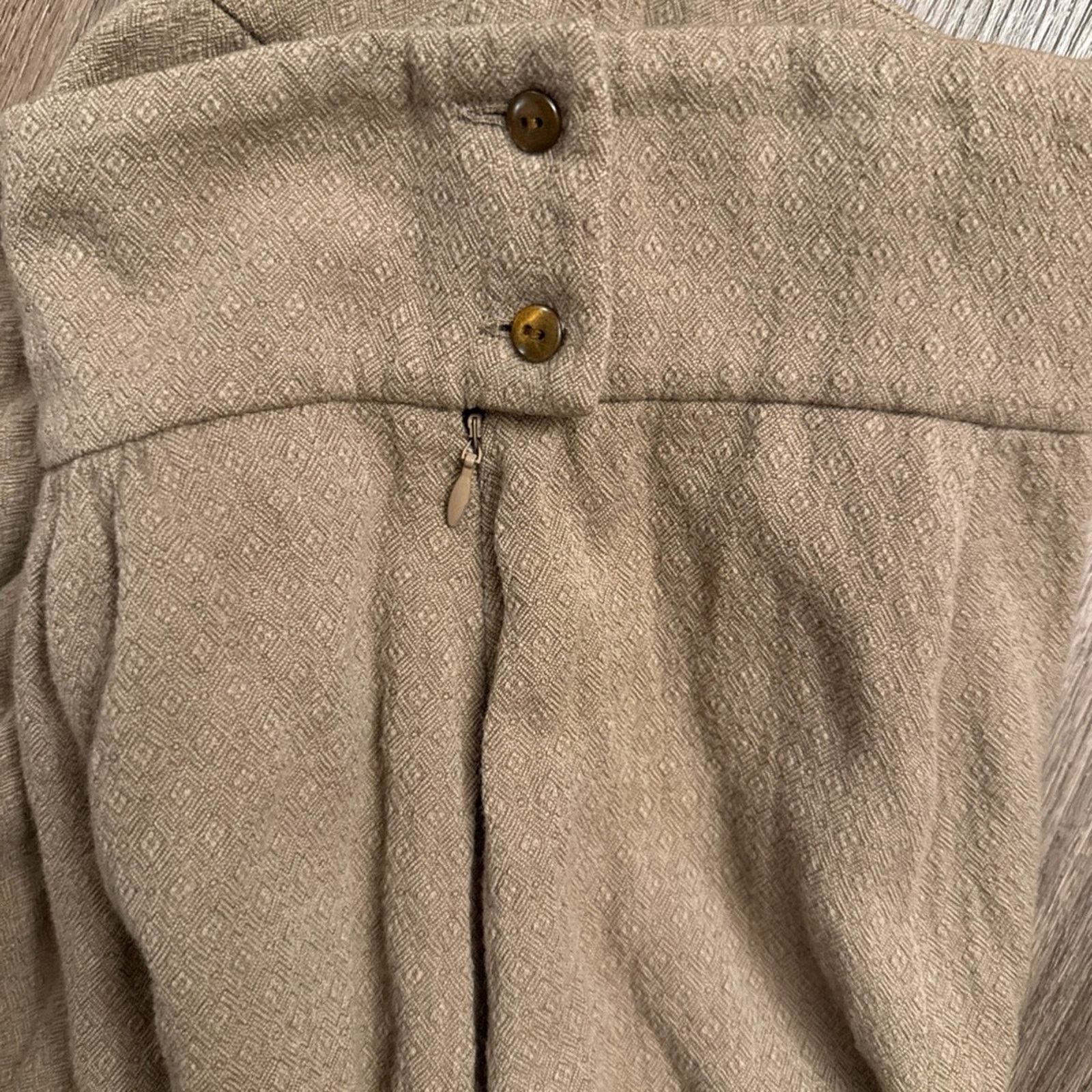 Dries Van Noten Dries Van Noten Tan A-Line Skirt Size 28" / US 6 / IT 42 - 4 Thumbnail