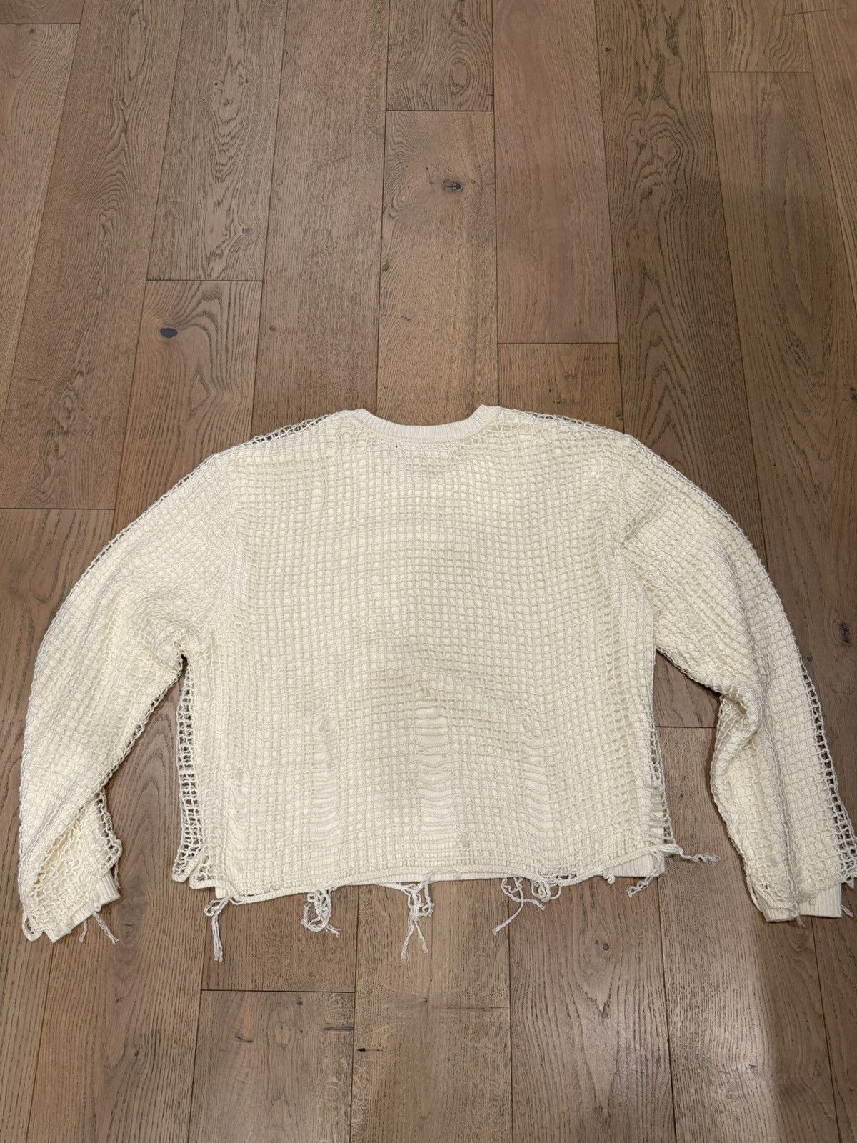 Kody Phillips Kody Phillips Netted Sweater Cream Size US L / EU 52-54 / 3 - 2 Thumbnail