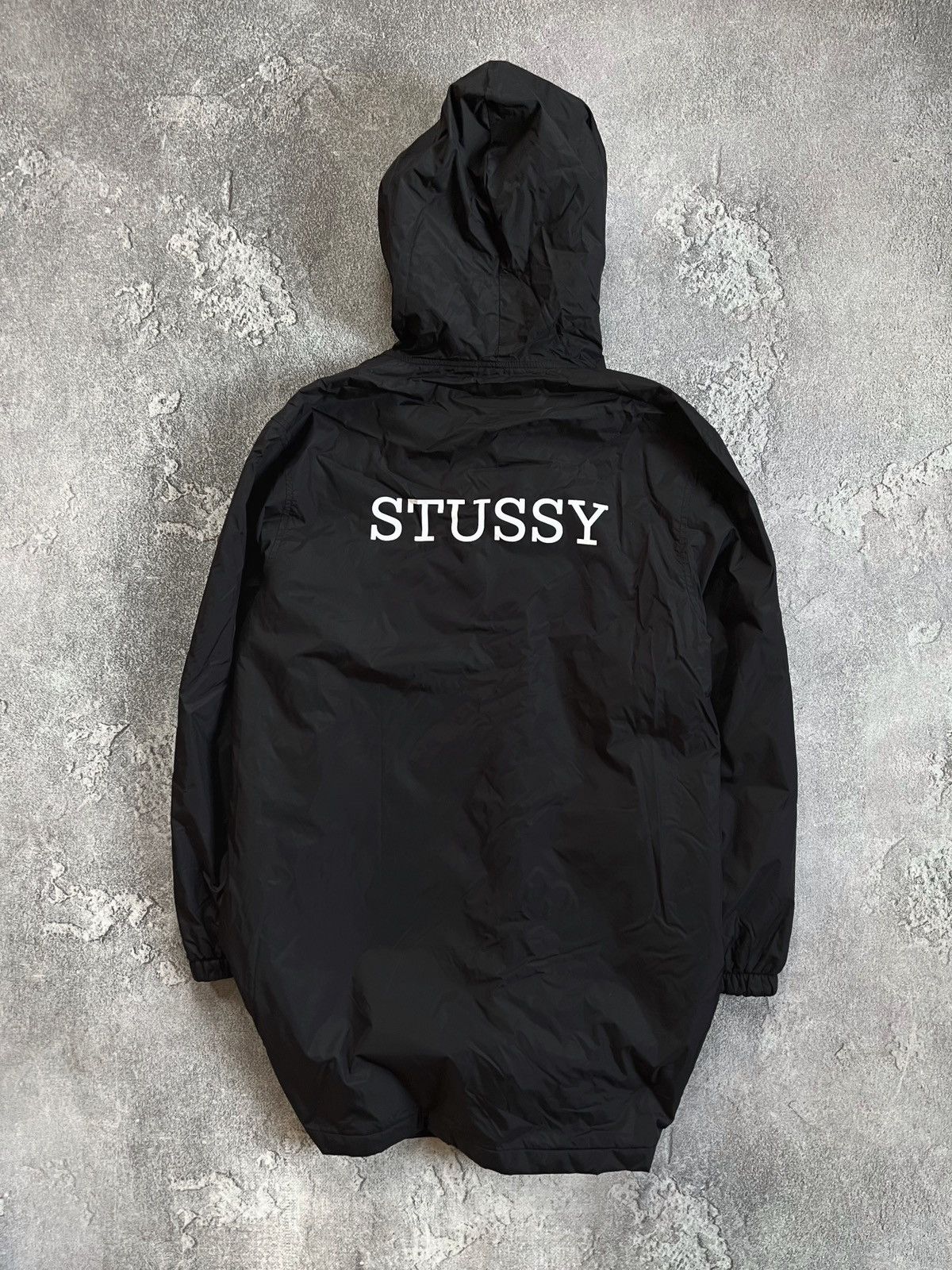 Stussy Stussy Jacket Nylon Hooded Windbreaker Rain Long Coat Logo Size US M / EU 48-50 / 2 - 1 Thumbnail