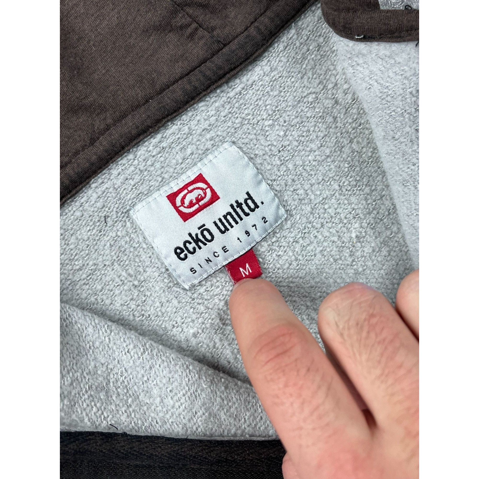 Ecko Unltd. × Vintage Ecko Unltd Gray Zip-Up Hoodie Size US M / EU 48-50 / 2 - 5 Thumbnail