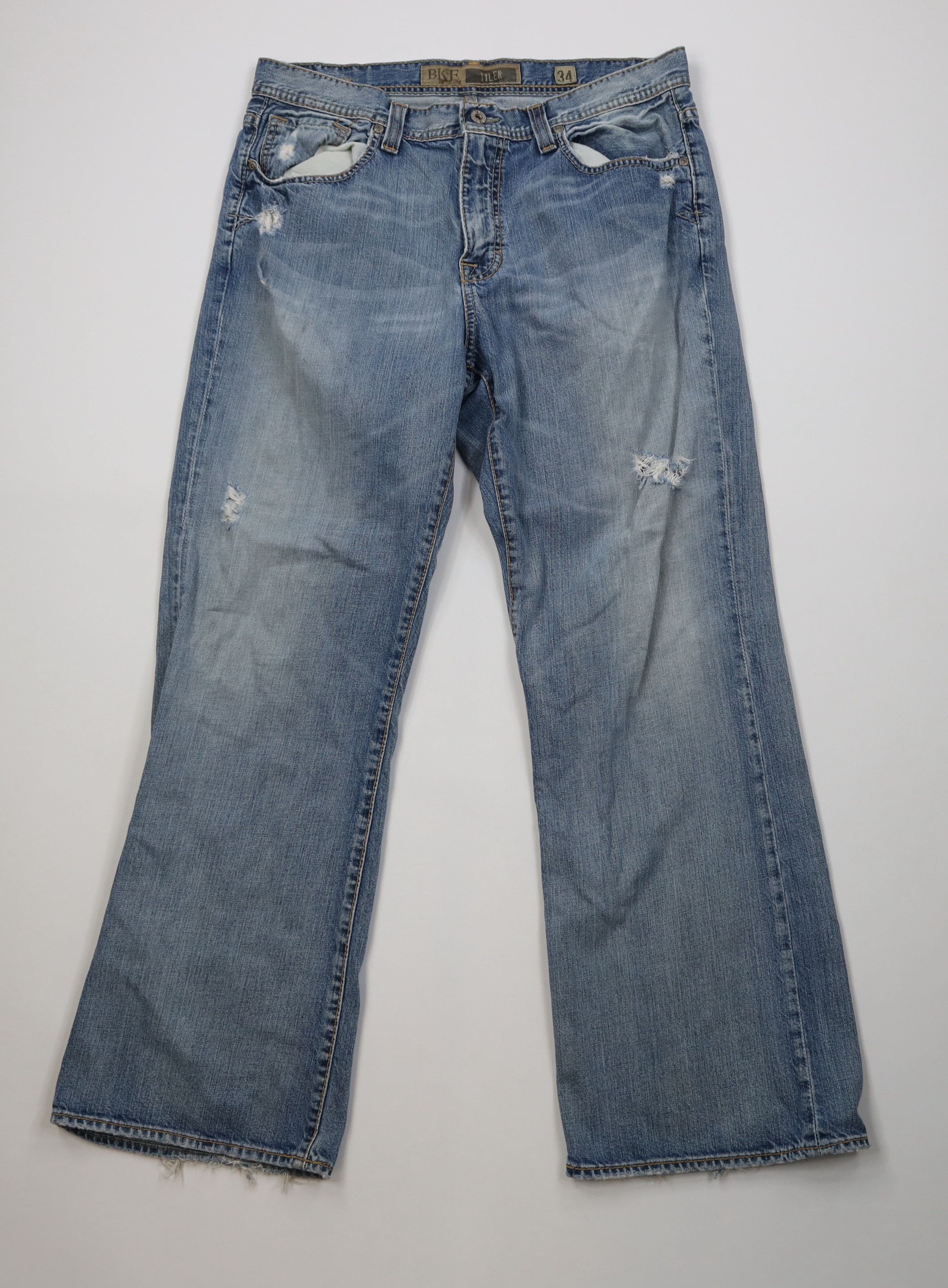 Vintage Vintage Buckle BKE Tyler Flared Wide Leg Bootcut Jeans Size US 34 / EU 50 - 1 Thumbnail