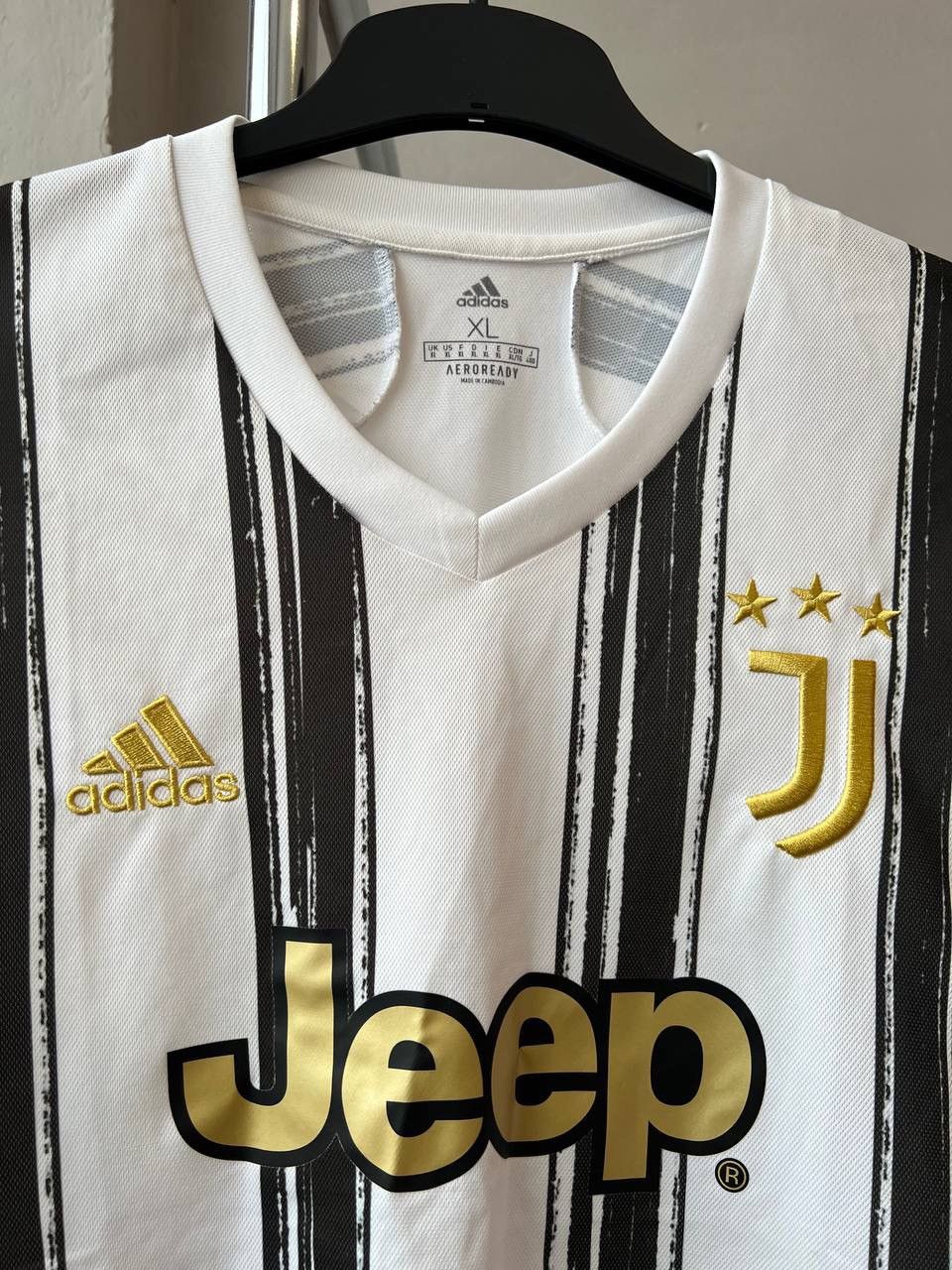 Adidas 2020/21 JUVENTUS FC HOME SOCCER JERSEY FOOTBALL SHIRT SZ XL Size US XL / EU 56 / 4 - 4 Thumbnail