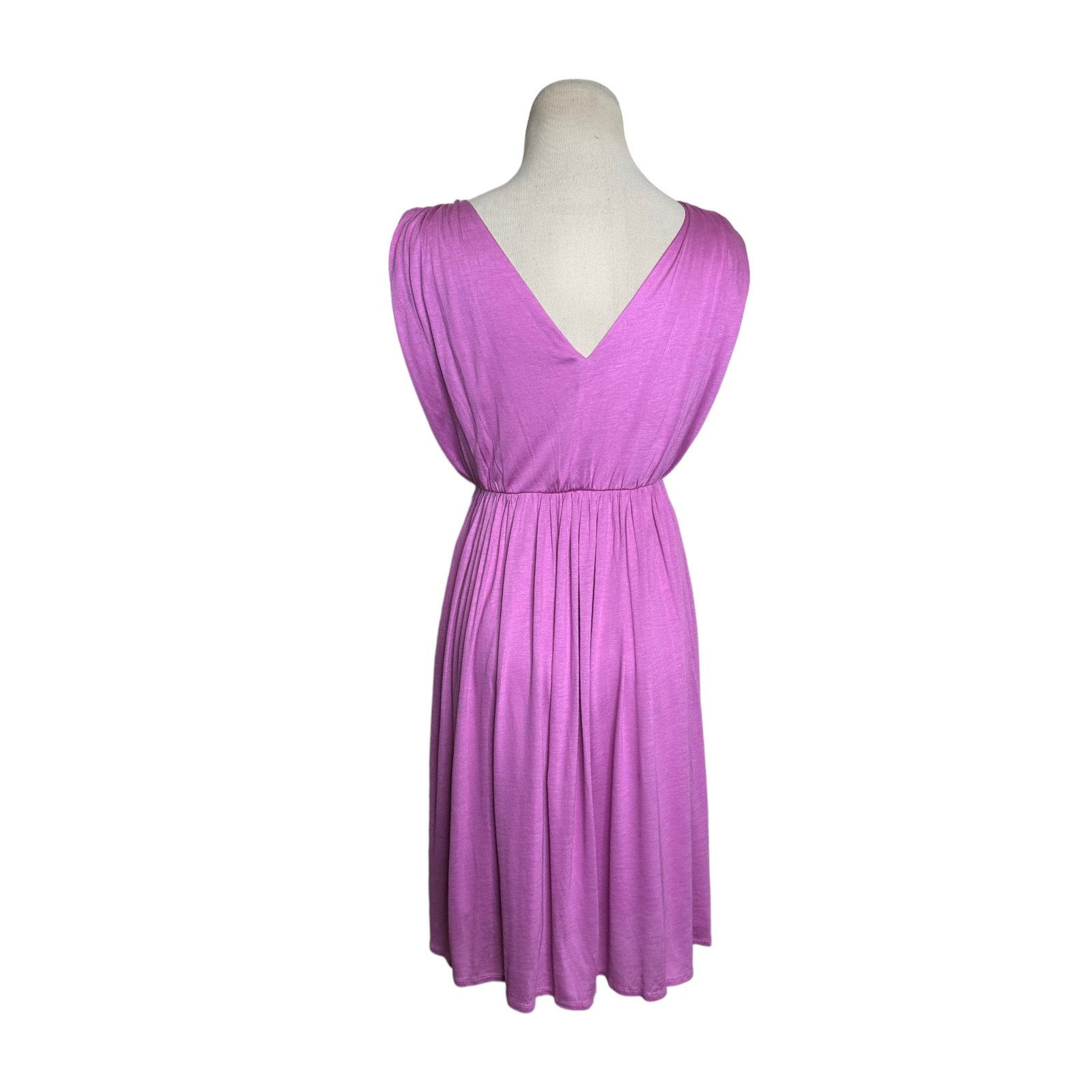 Loft Loft lilac sleeveless V neck mini summer dress size XSP Size XS / US 0-2 / IT 36-38 - 9 Thumbnail