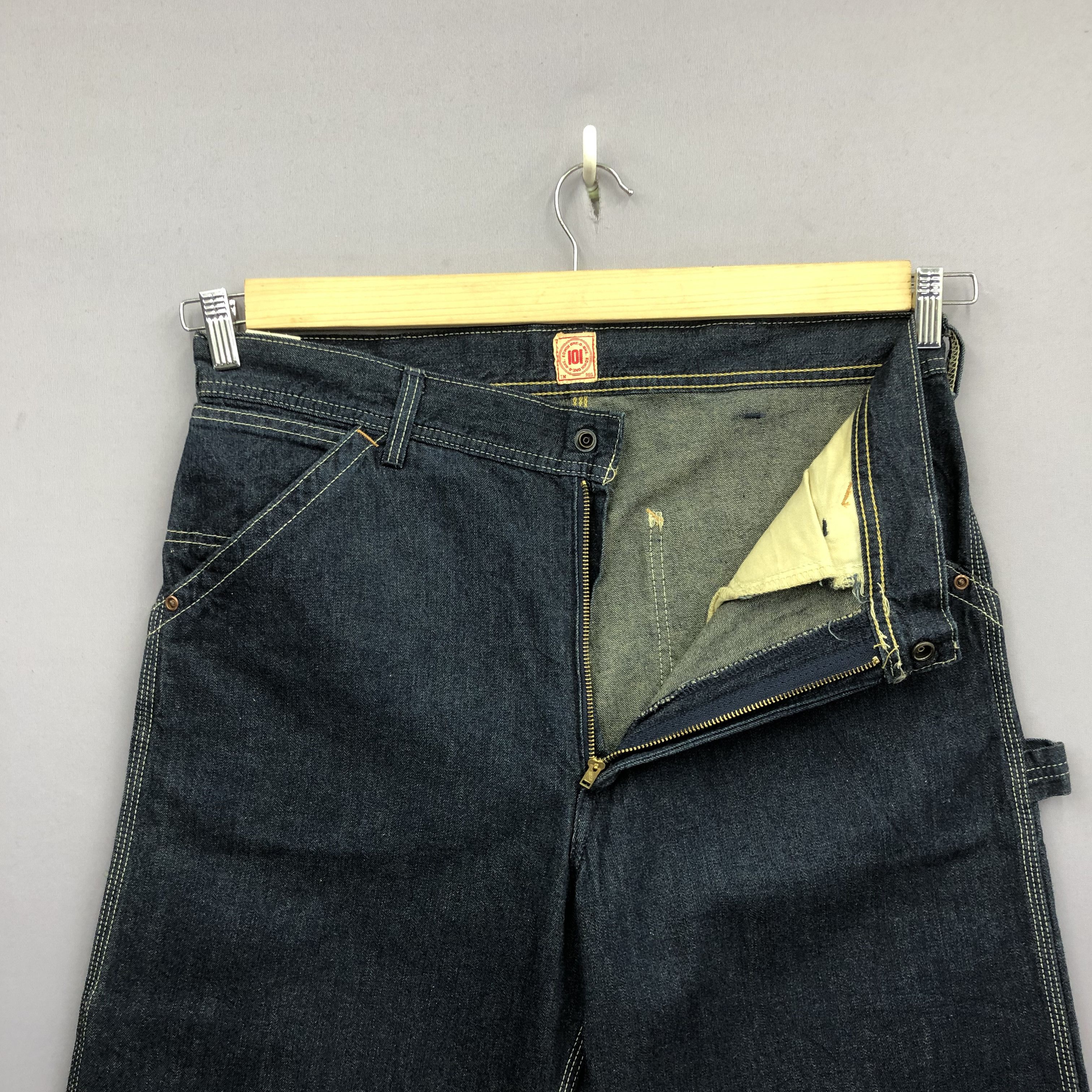 Edwin Crazy 90s Edwin 101 Baggy Carpenter Jean Buckle Skater Denim Size US 36 / EU 52 - 8 Thumbnail